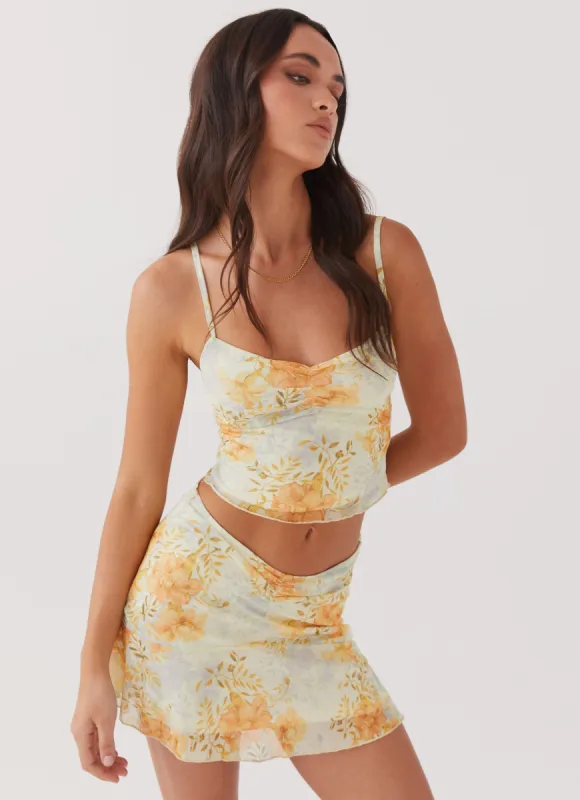 Sun Will Shine Cami Top - Dandelion sold by Peppermayo