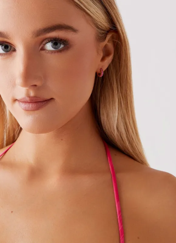 Dance Party Earrings - Pink sold by Peppermayo