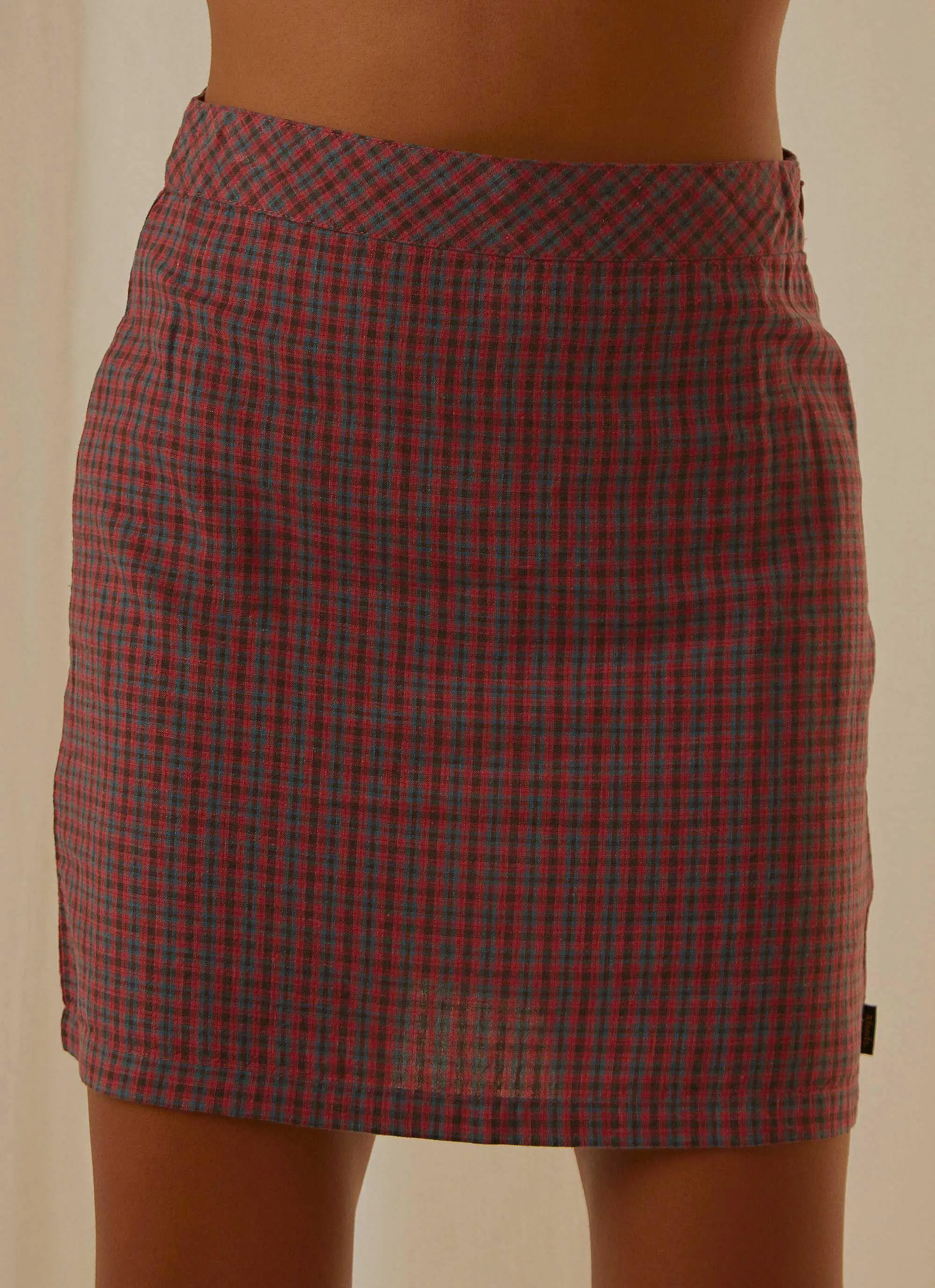 Highland Check Mini Skirt - Red sold by Peppermayo product image thumbnail 4