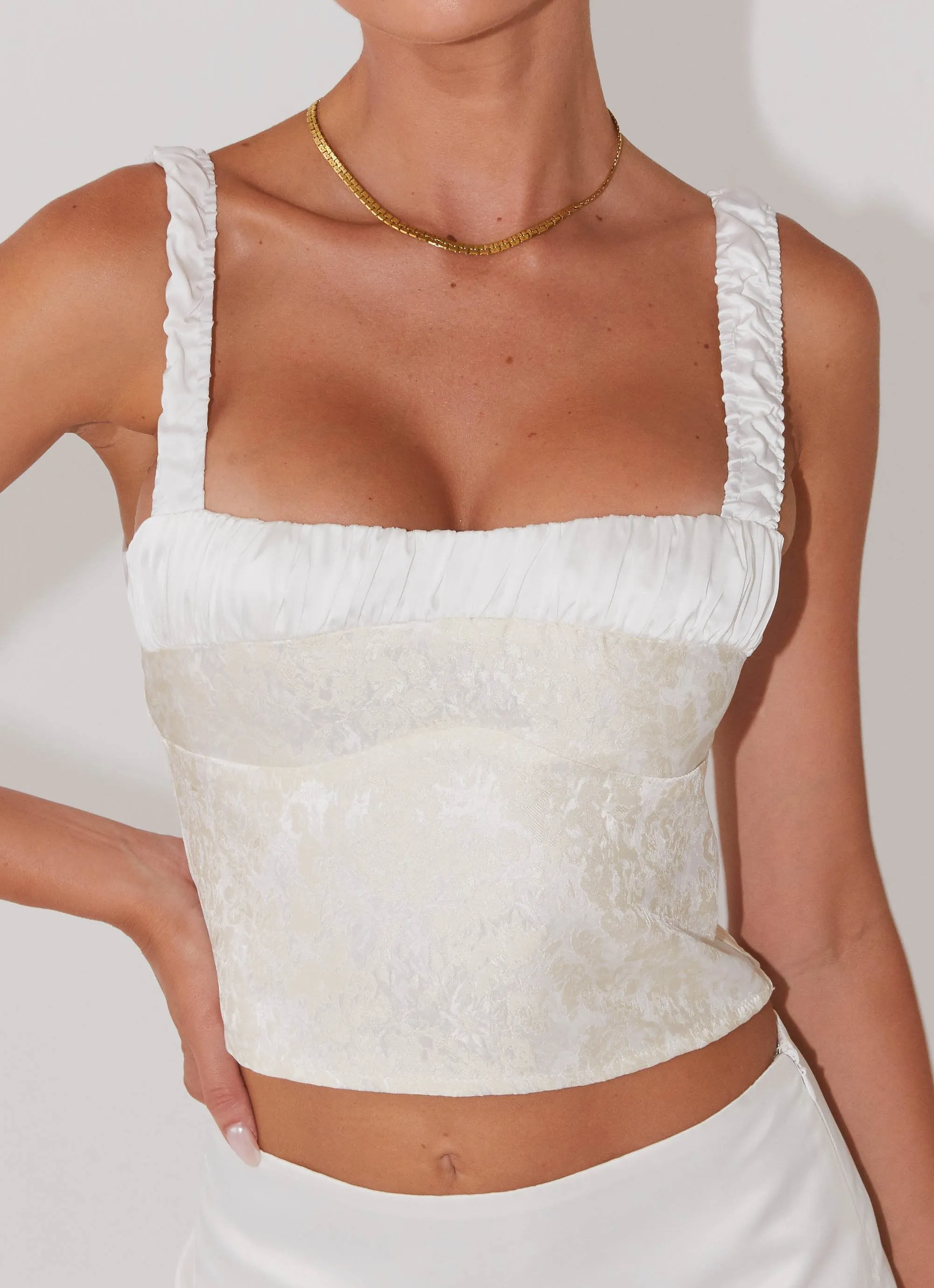 Ryder Bustier Top - Ivory Sky sold by Peppermayo product image thumbnail 2