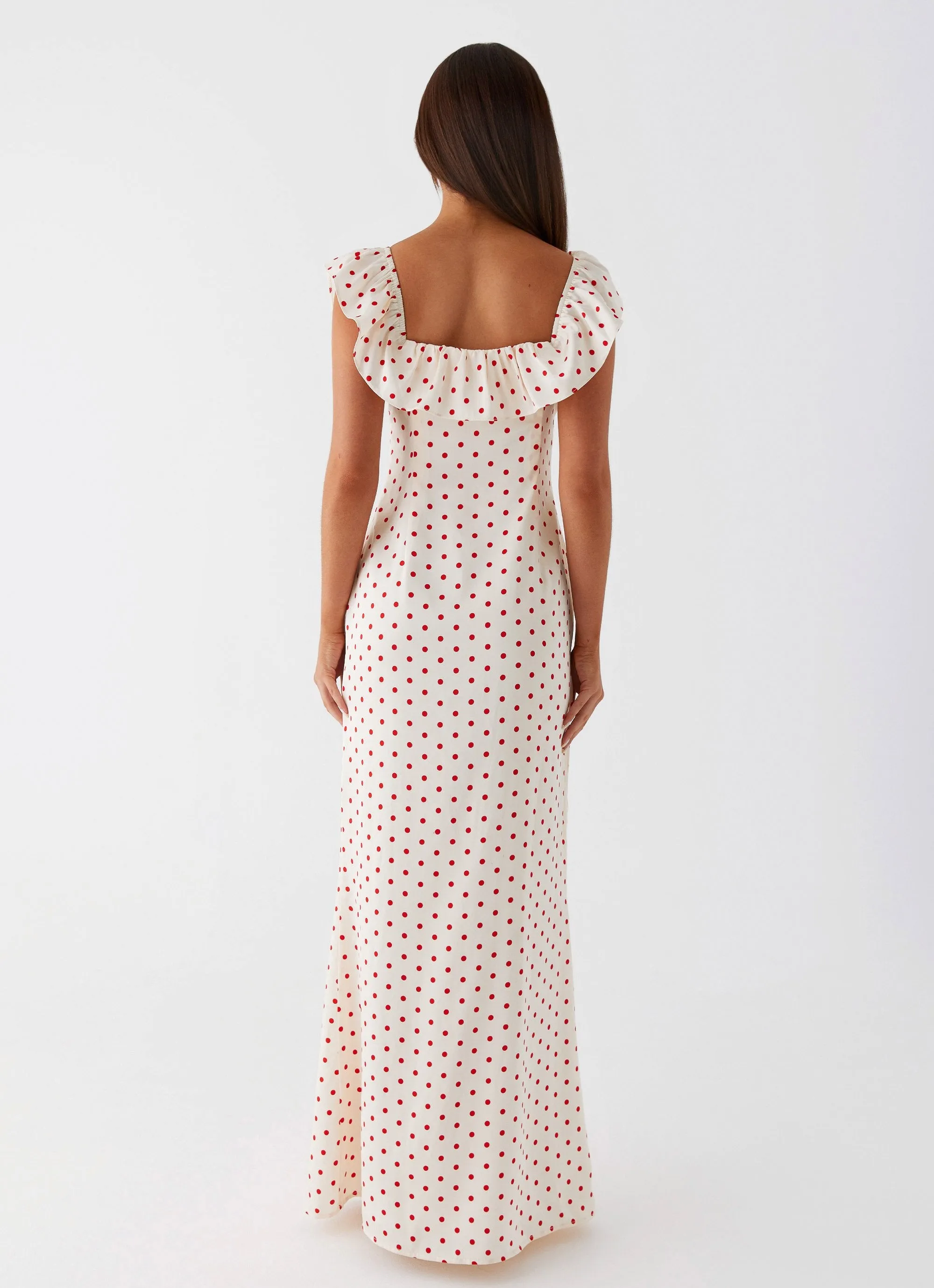 Scarlet Cherry Maxi Dress - Red Polka Dot sold by Peppermayo product image thumbnail 5