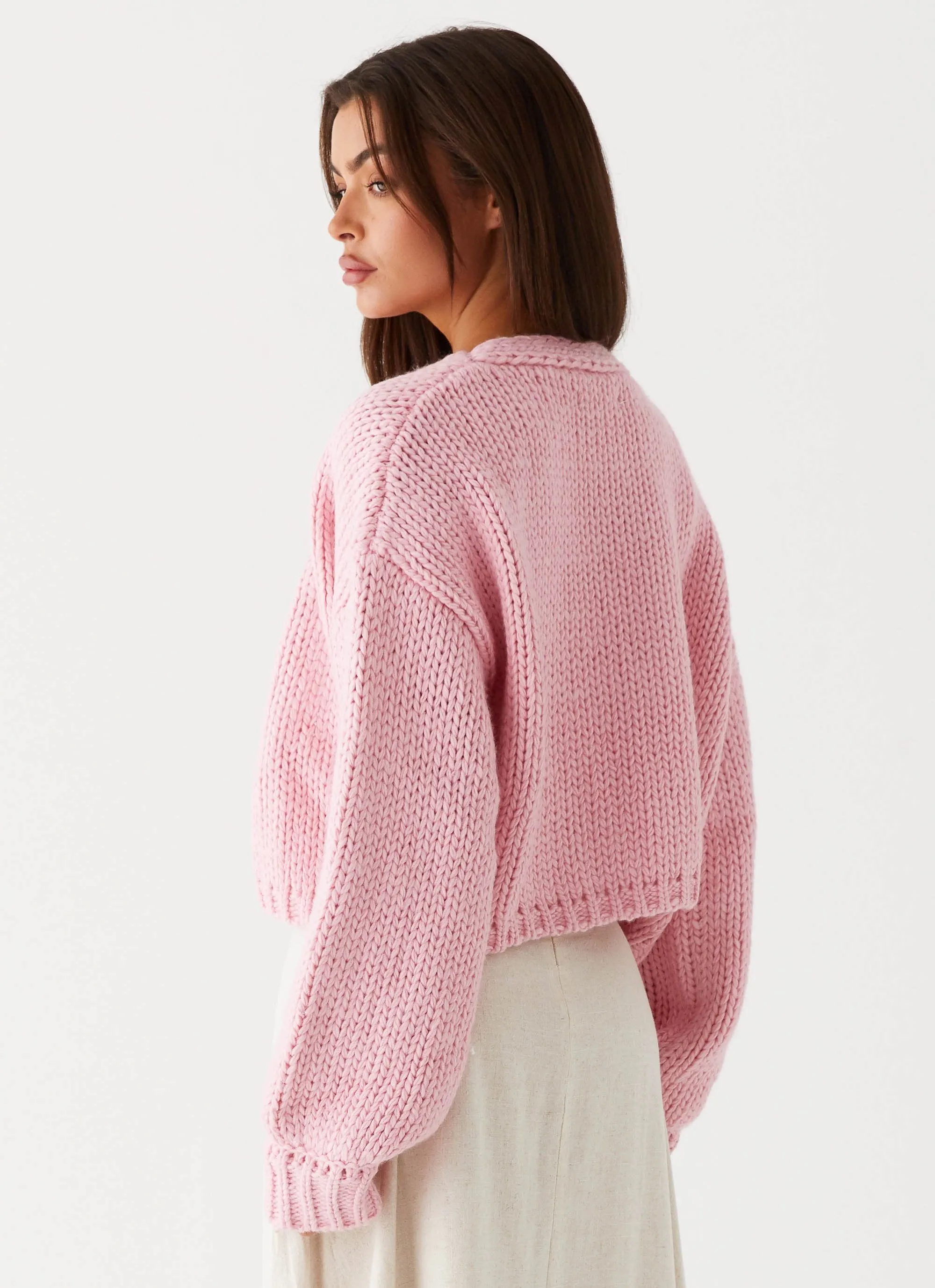 Jasleen Knit Cardigan - Pink sold by Peppermayo product image thumbnail 4
