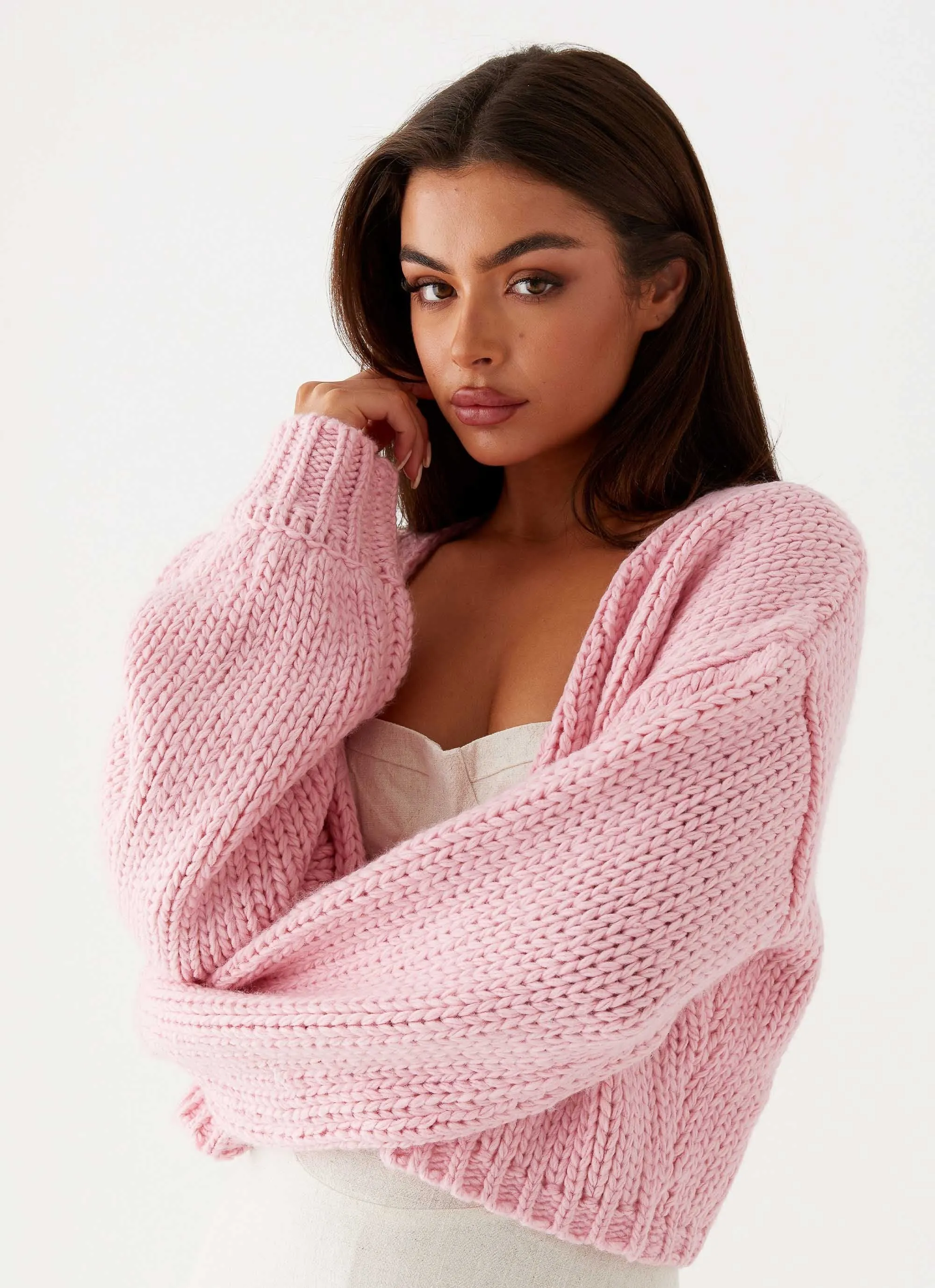 Jasleen Knit Cardigan - Pink sold by Peppermayo product image thumbnail 5