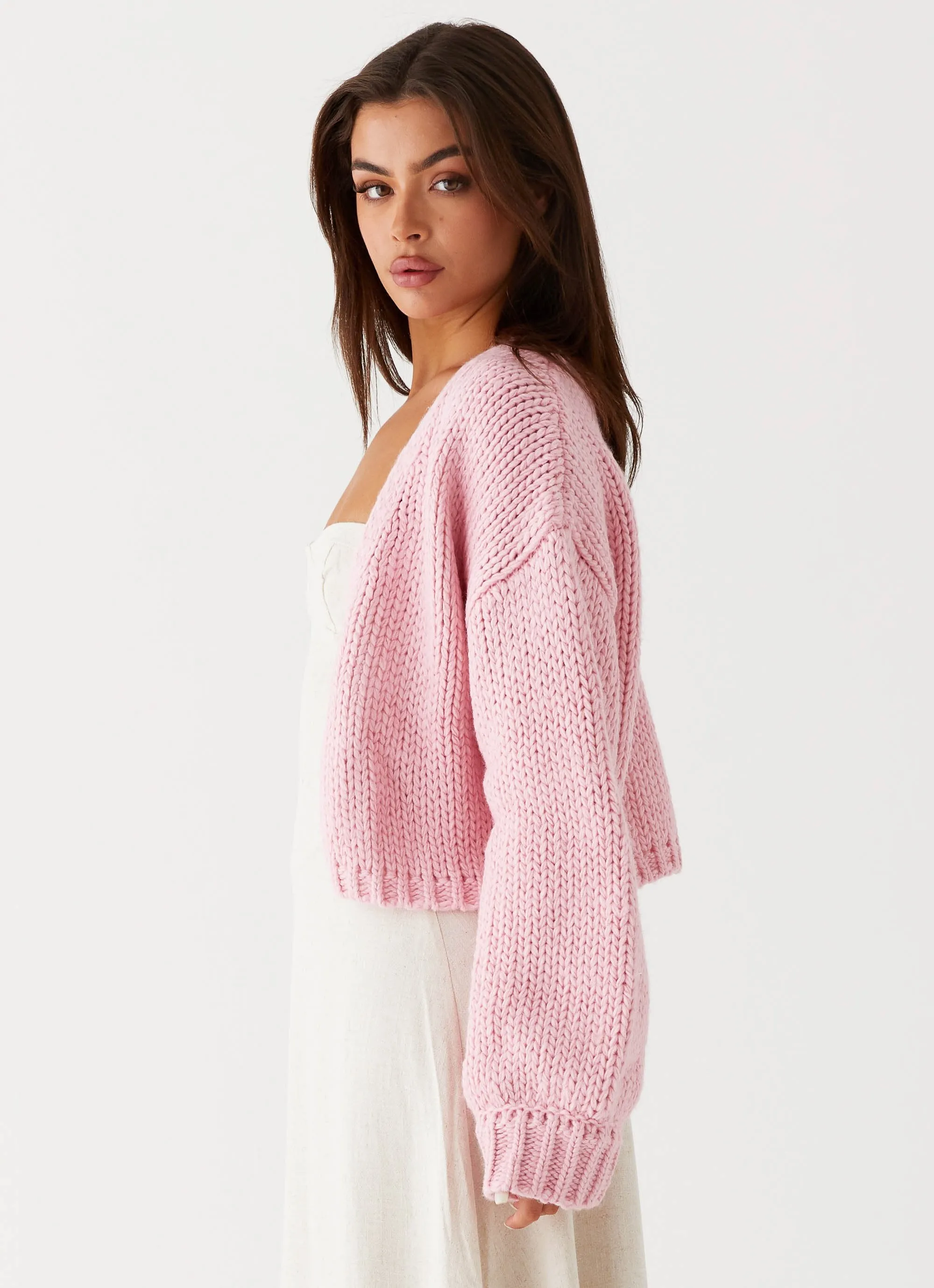 Jasleen Knit Cardigan - Pink sold by Peppermayo product image thumbnail 3