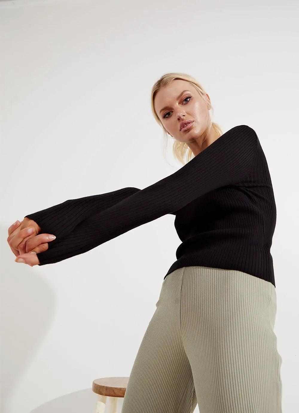 Nude Classic Knit - Black sold by Peppermayo product image thumbnail 2