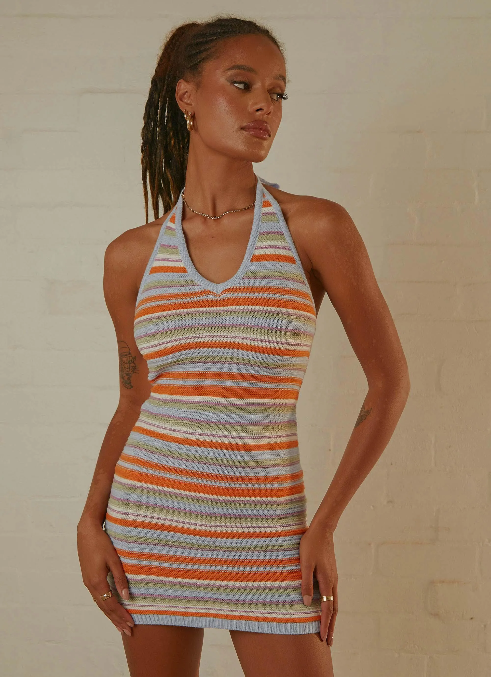 Going Solo Knit Halter Dress - Multi sold by Peppermayo product image thumbnail 3