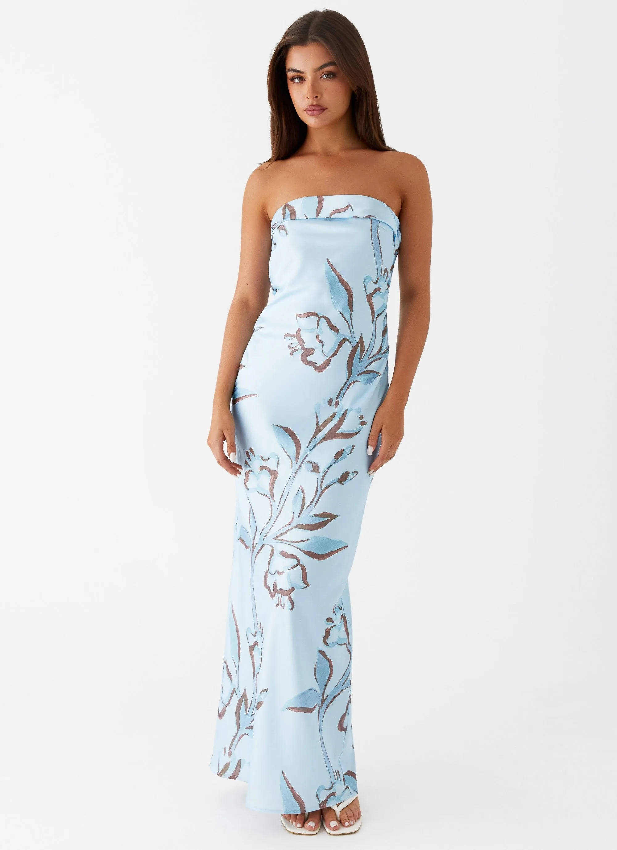 Summer Lover Maxi Dress - Blue Floral sold by Peppermayo product image thumbnail 2