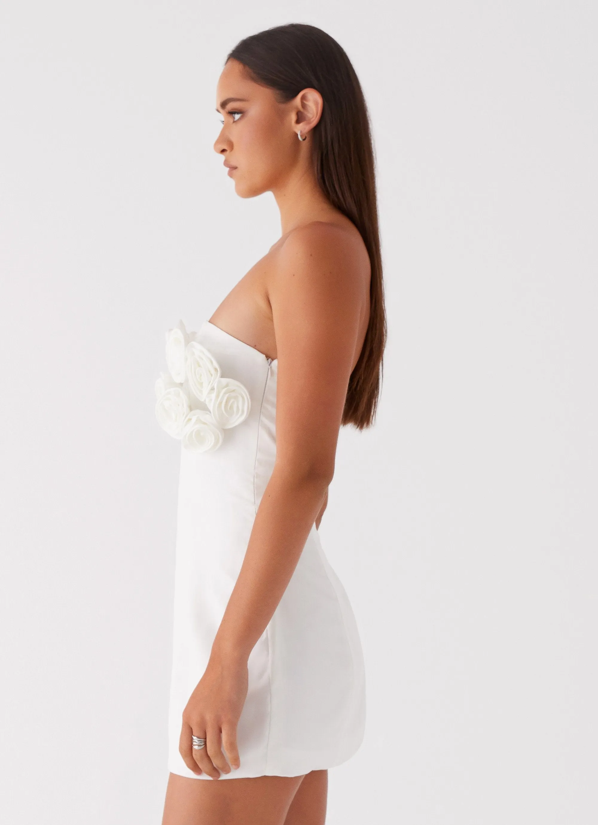 Bouquet Dream Mini Dress - White sold by Peppermayo product image thumbnail 4