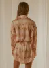 Faye Mini Shirt Dress - Vintage Chain sold by Peppermayo