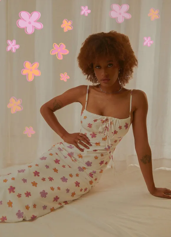 Boat Rides Maxi Dress - Pink Wild Poppies sold by Peppermayo