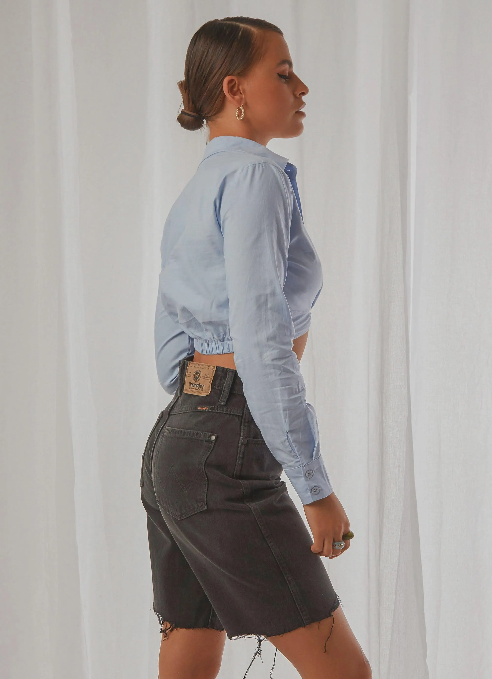 Daria Crop Top - Blue sold by Peppermayo product image thumbnail 4