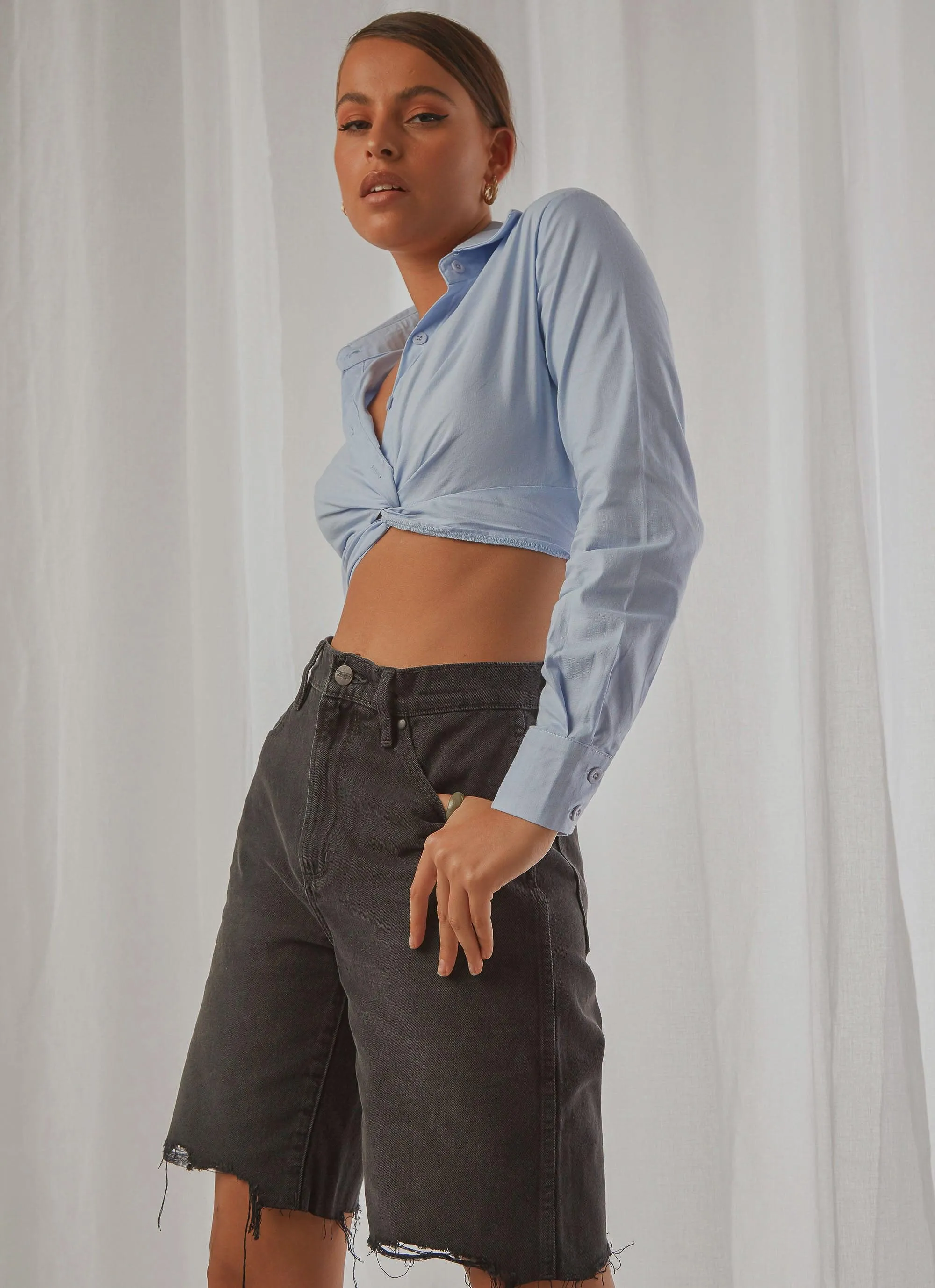Daria Crop Top - Blue sold by Peppermayo product image thumbnail 3