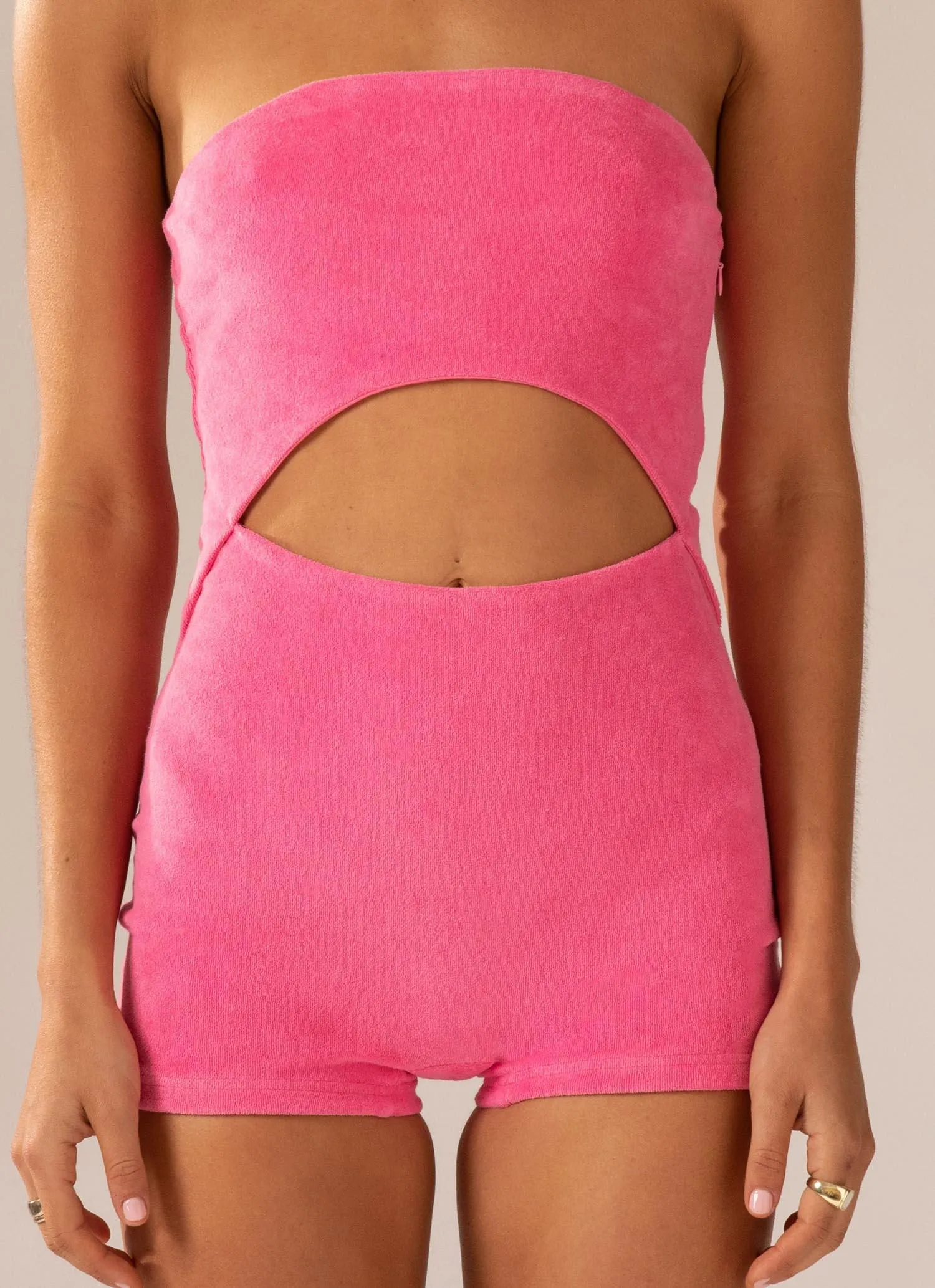 Poolside Fever Terry Jumpsuit - Perry Pink sold by Peppermayo product image thumbnail 3