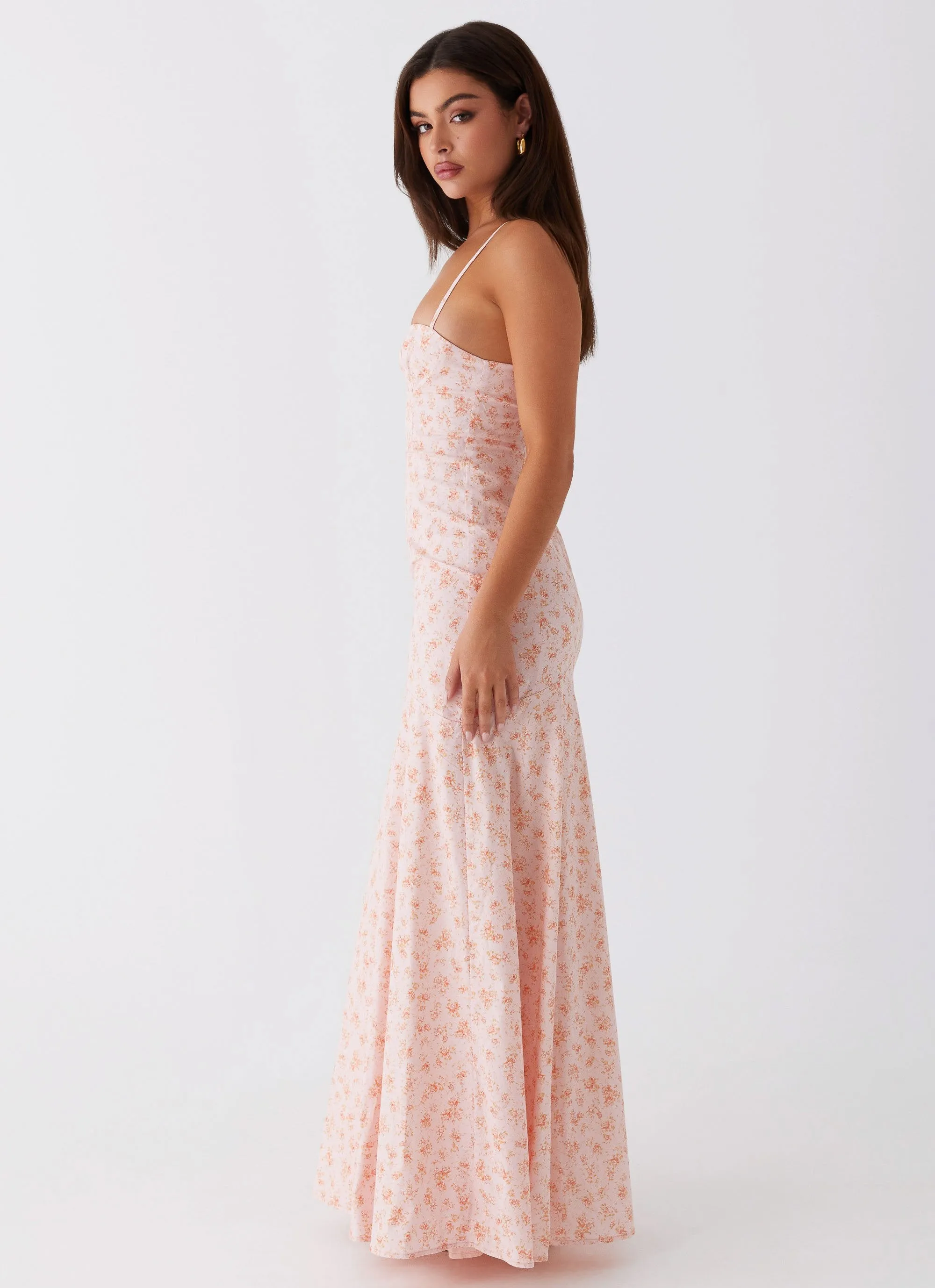 Britney Maxi Dress - Pink Ditsy Floral sold by Peppermayo product image thumbnail 3
