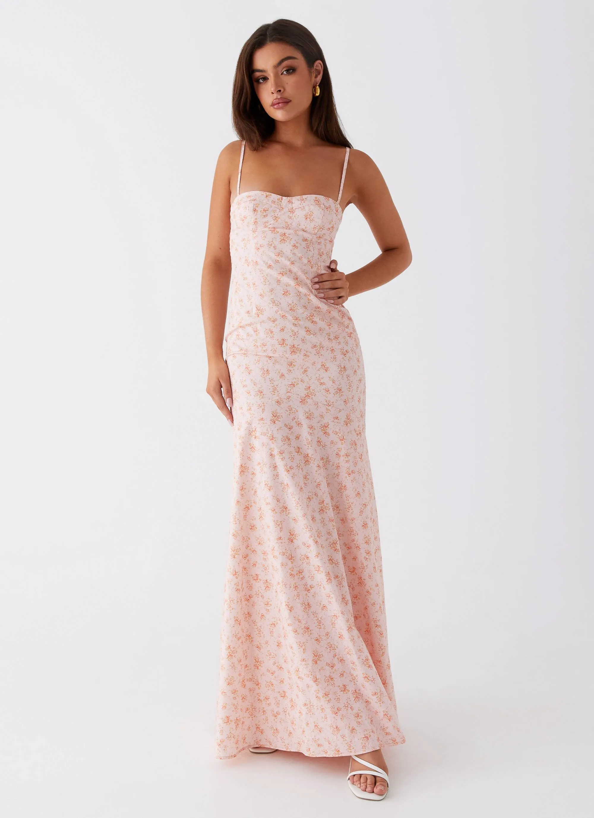 Britney Maxi Dress - Pink Ditsy Floral sold by Peppermayo product image thumbnail 5