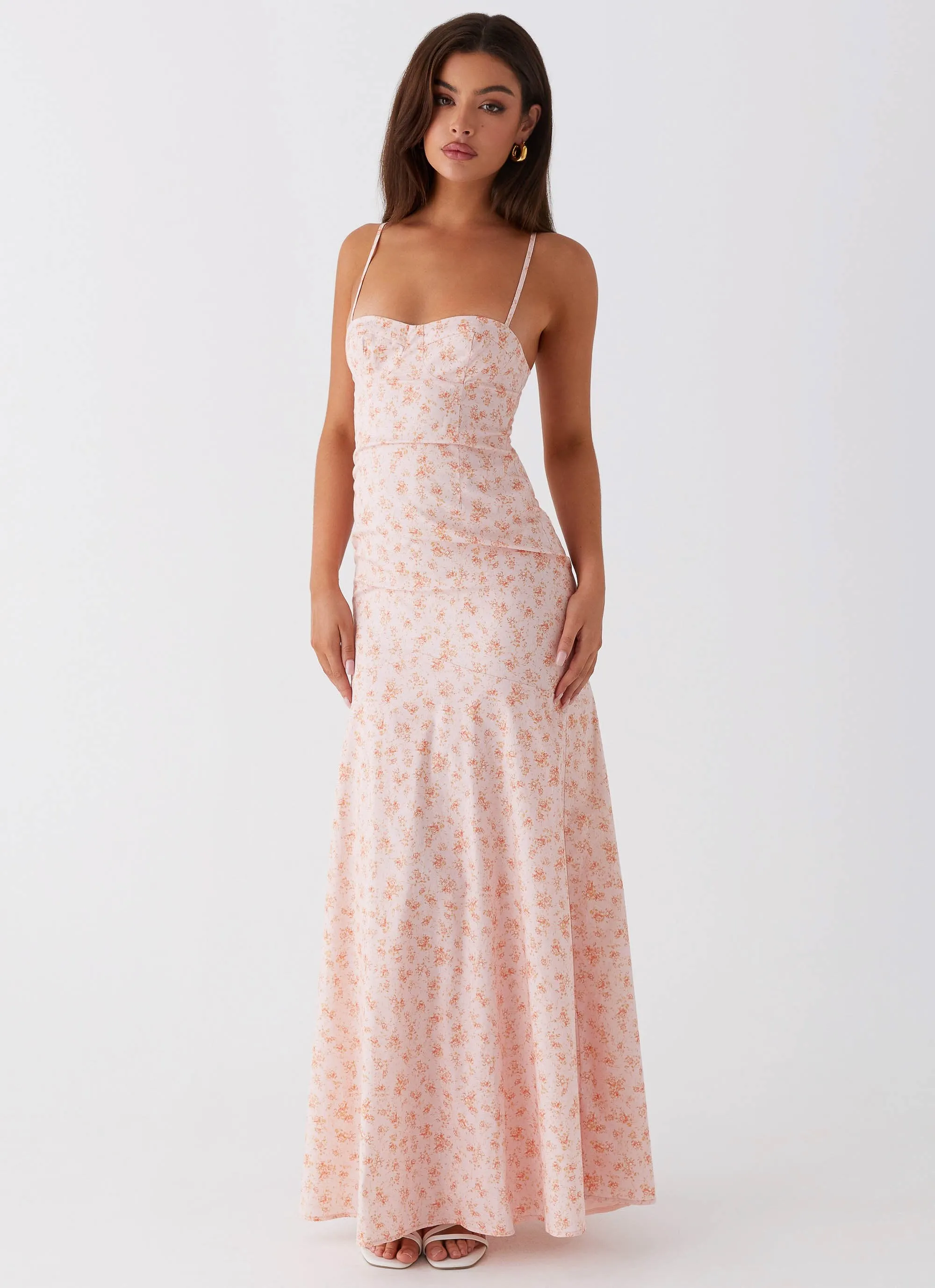 Britney Maxi Dress - Pink Ditsy Floral sold by Peppermayo product image thumbnail 2