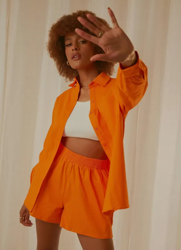 Daydreams Shirt - Tangerine sold by Peppermayo