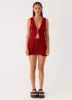 Capri Glow Knit Skirt - Maroon sold by Peppermayo