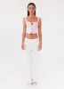 Ambretta Corset Top - Pink sold by Peppermayo