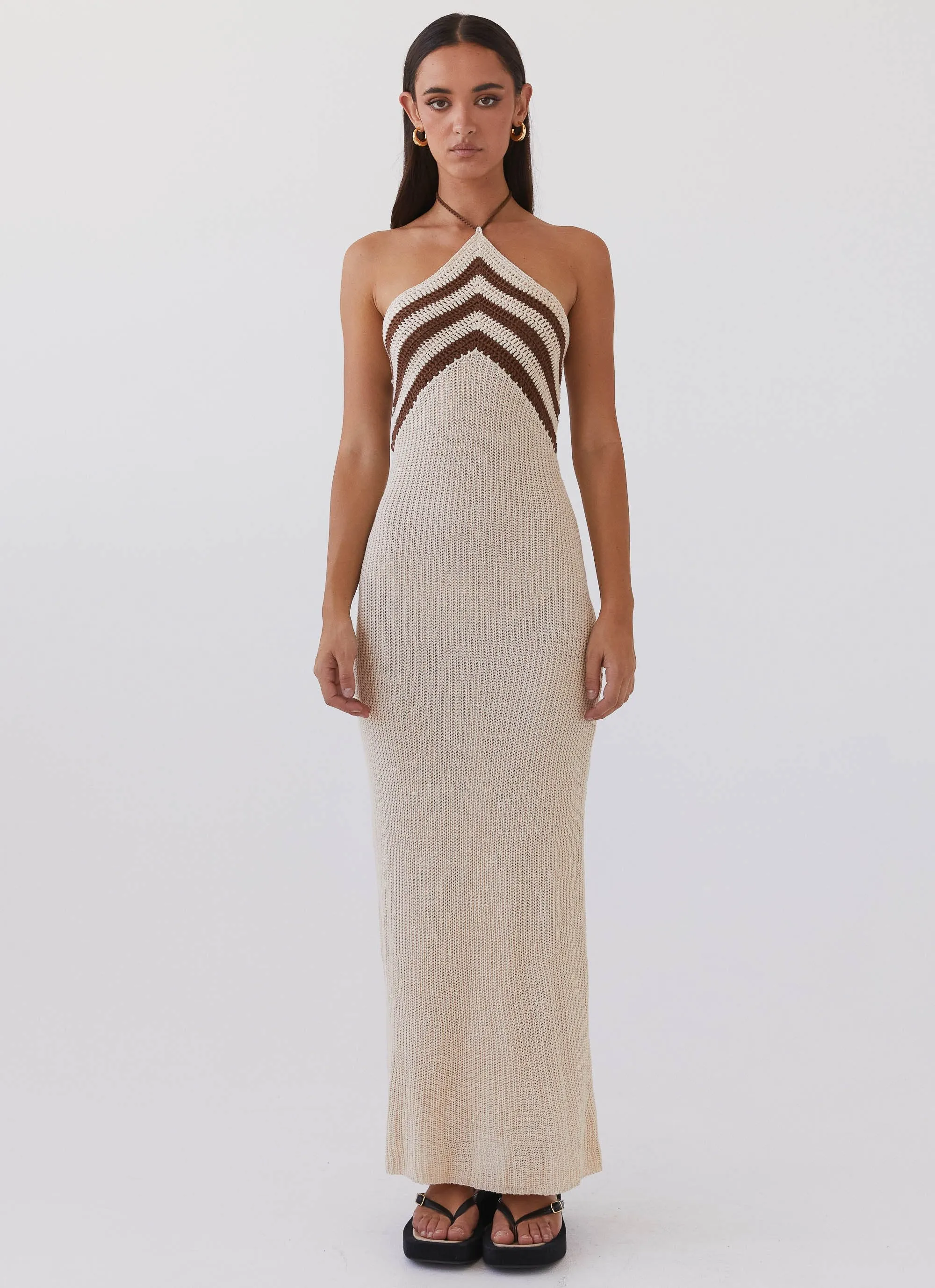 Masterpiece Knit Maxi Dress - Tiramisu sold by Peppermayo product image thumbnail 2