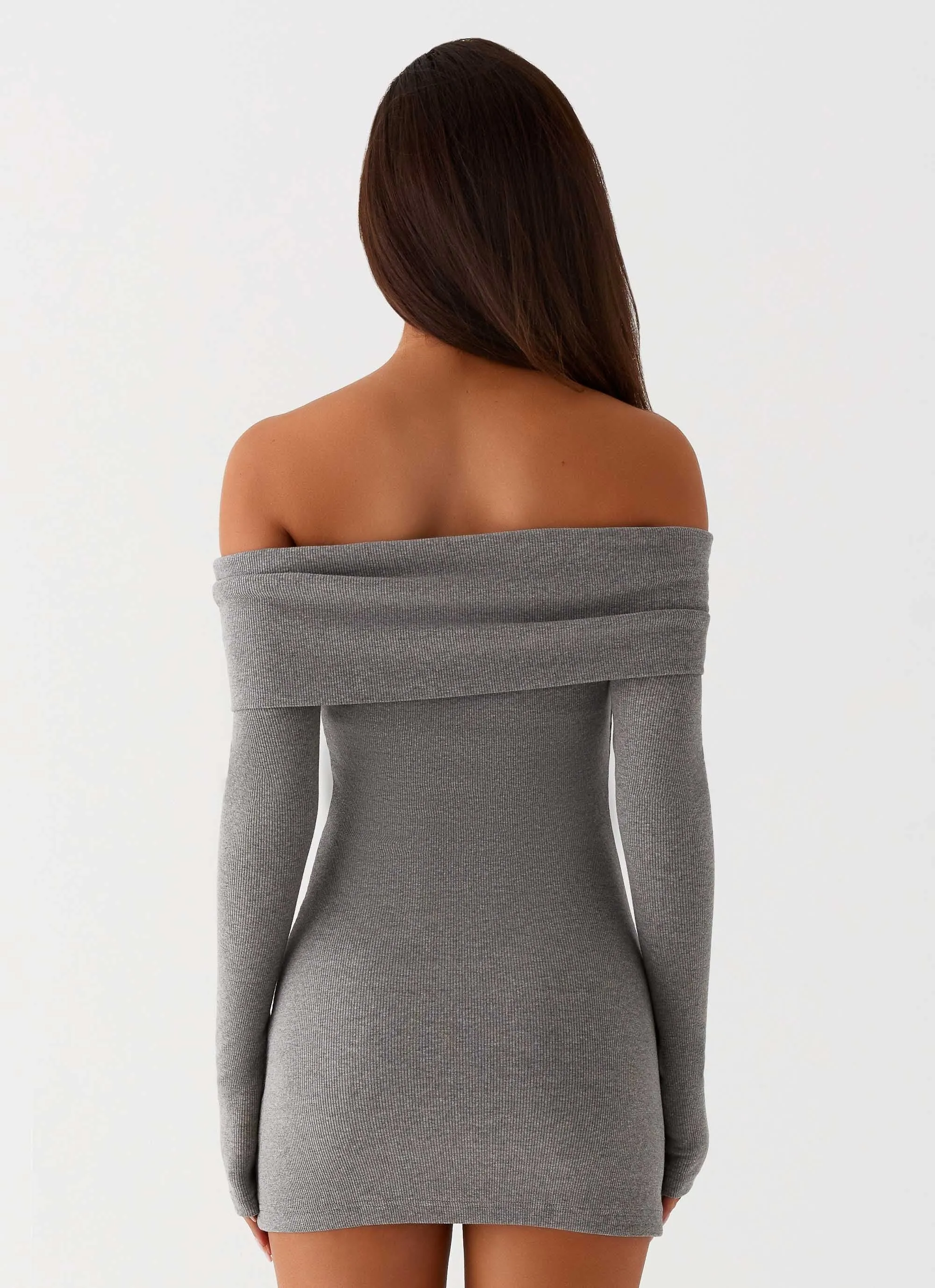 Tanzia Knit Mini Dress - Charcoal sold by Peppermayo product image thumbnail 4