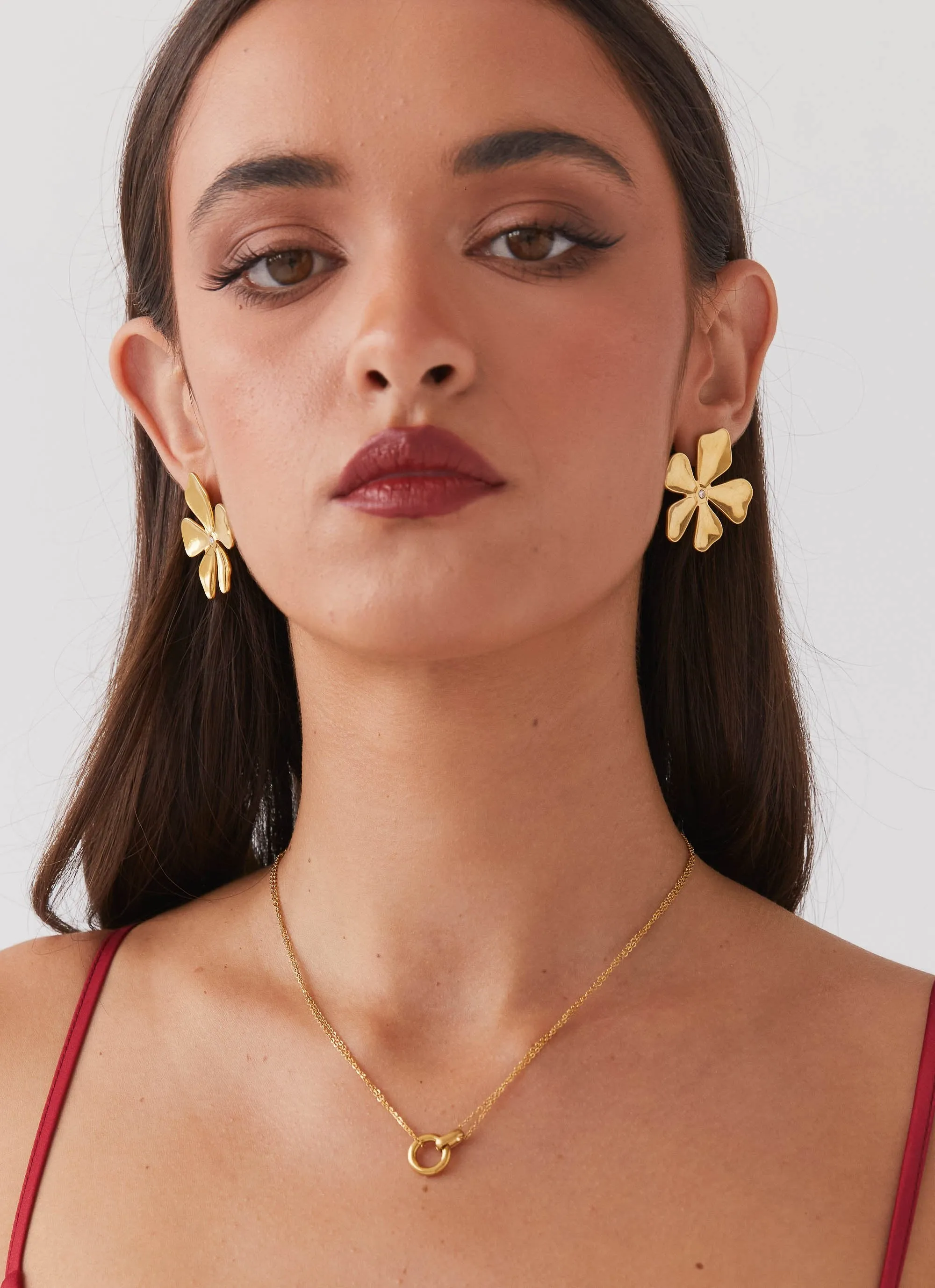 Nya Hoop Necklace - Gold sold by Peppermayo product image thumbnail 3