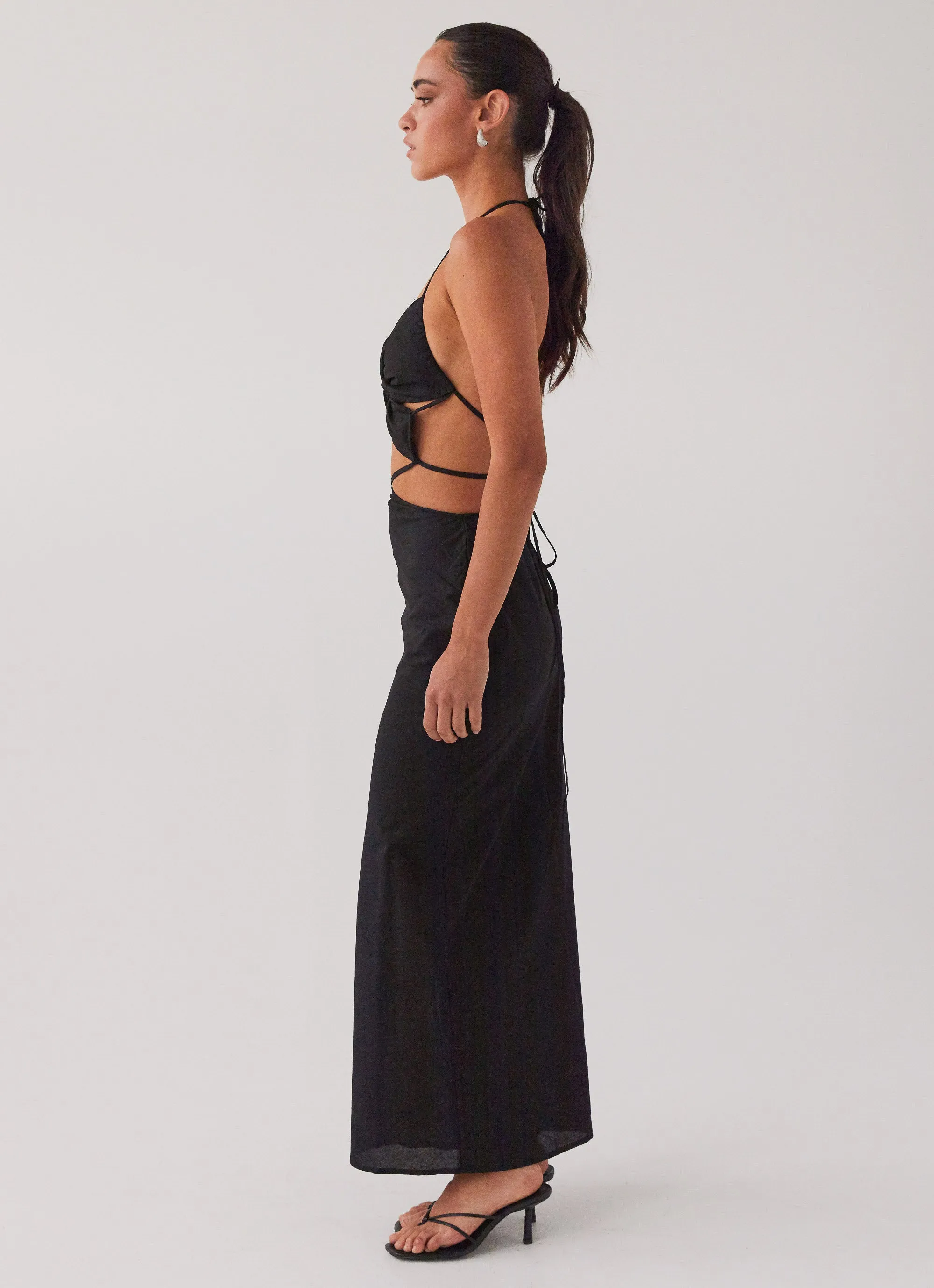 Summers In Saint Tropez Maxi Dress - Black sold by Peppermayo product image thumbnail 2