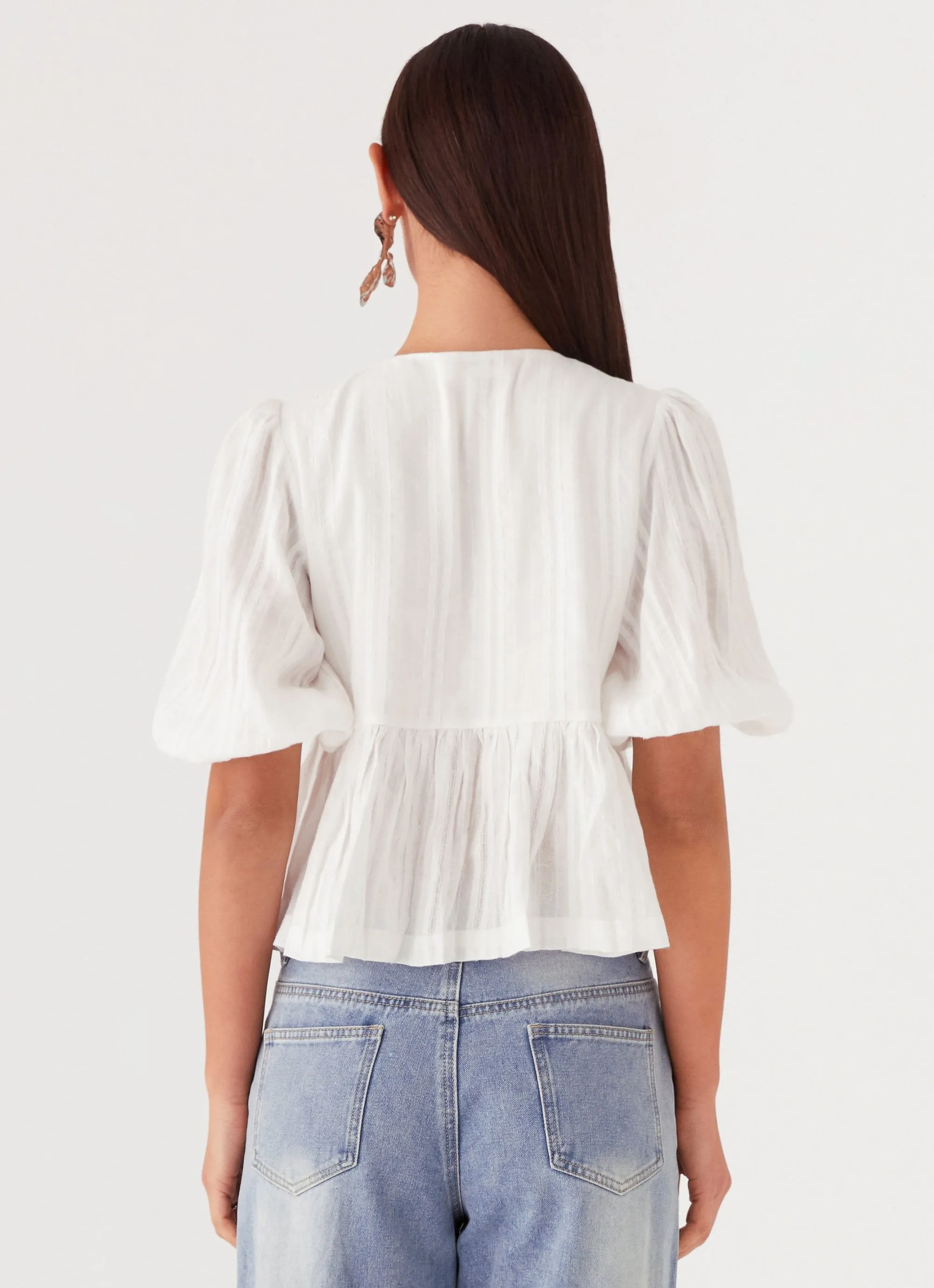 Western Wind Tie Top - White sold by Peppermayo product image thumbnail 4