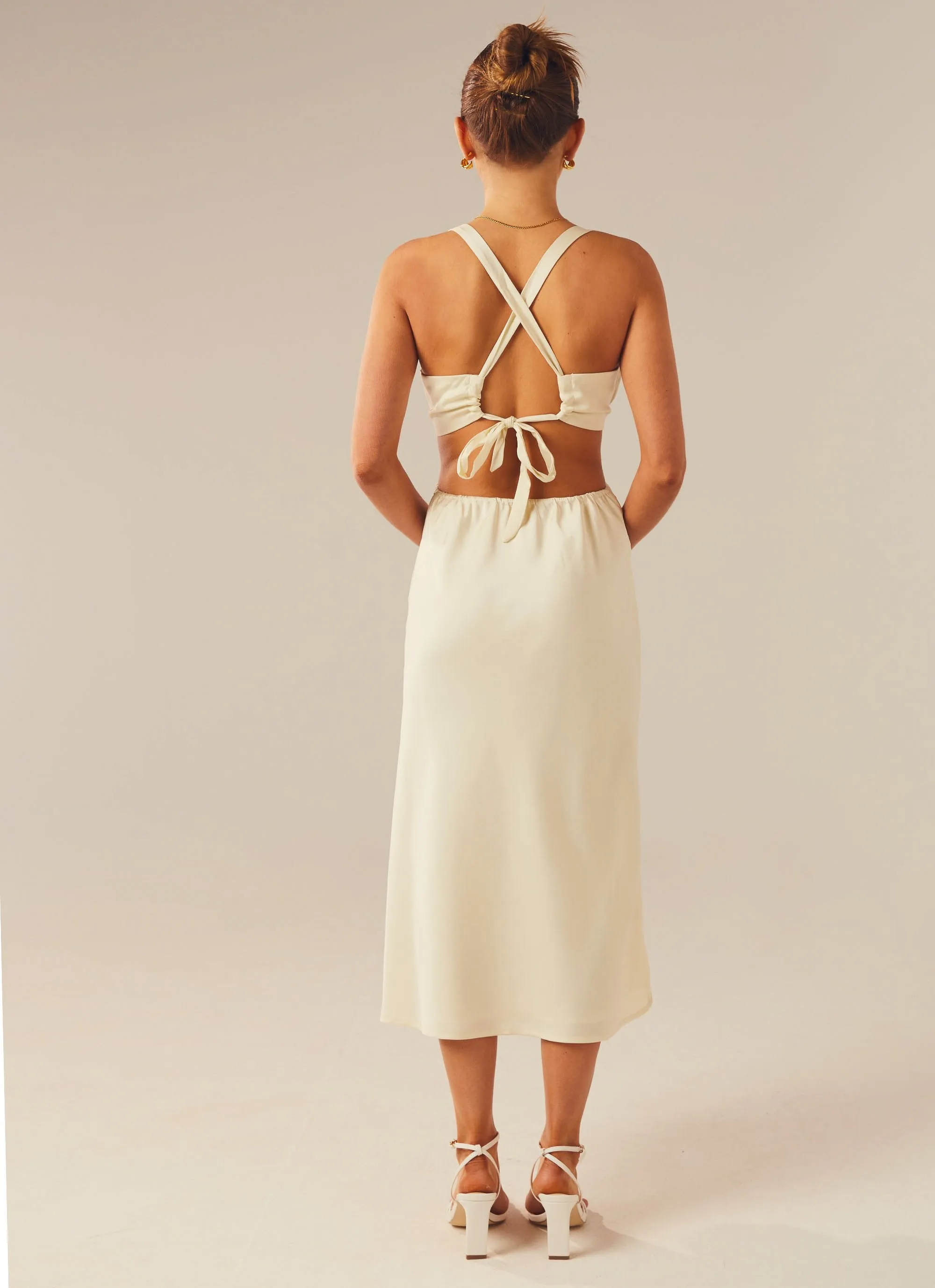Avery Midi Dress - Ivory sold by Peppermayo product image thumbnail 5