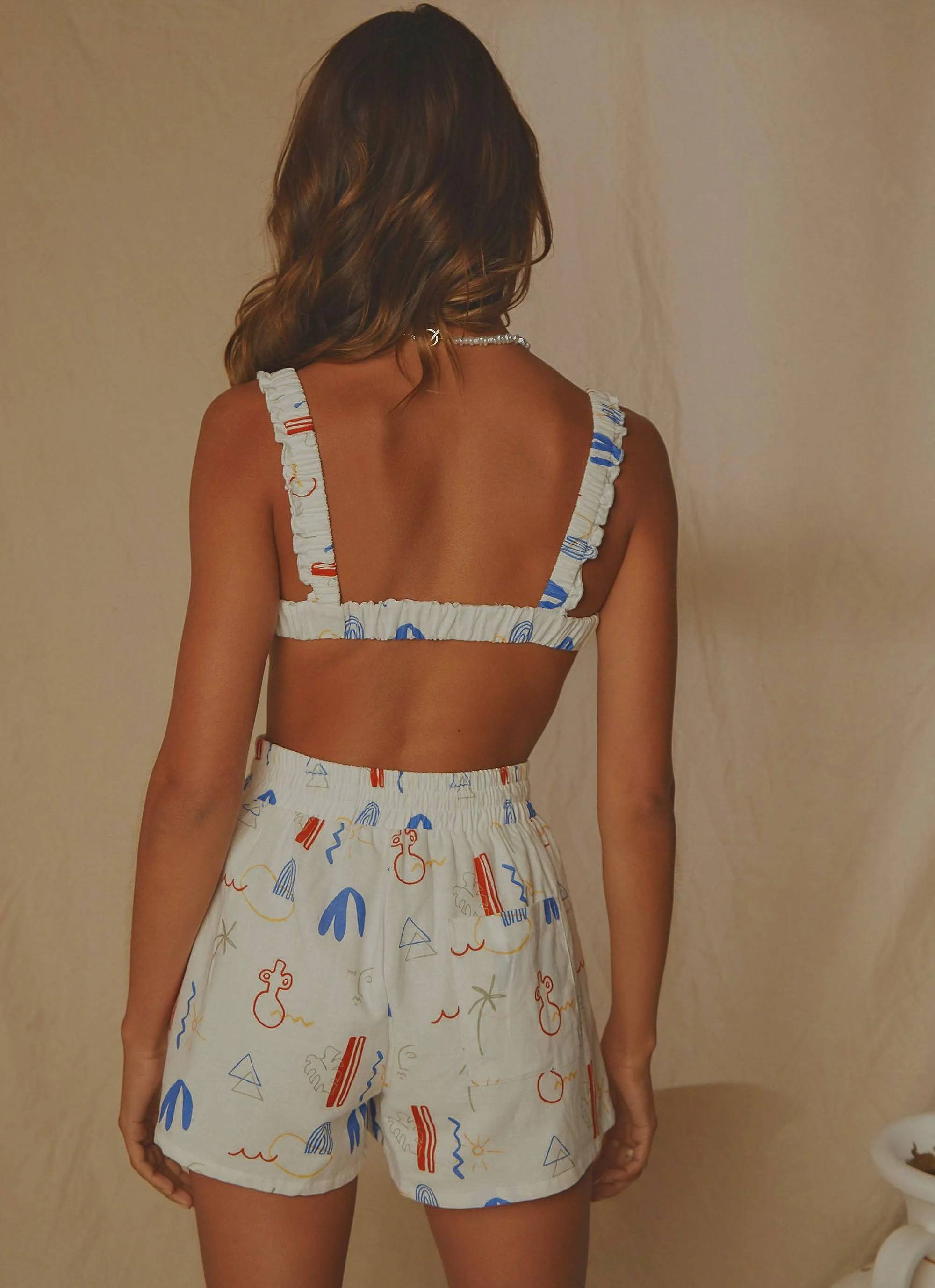 Strolls in Europe Linen Crop - Santorini sold by Peppermayo product image thumbnail 5