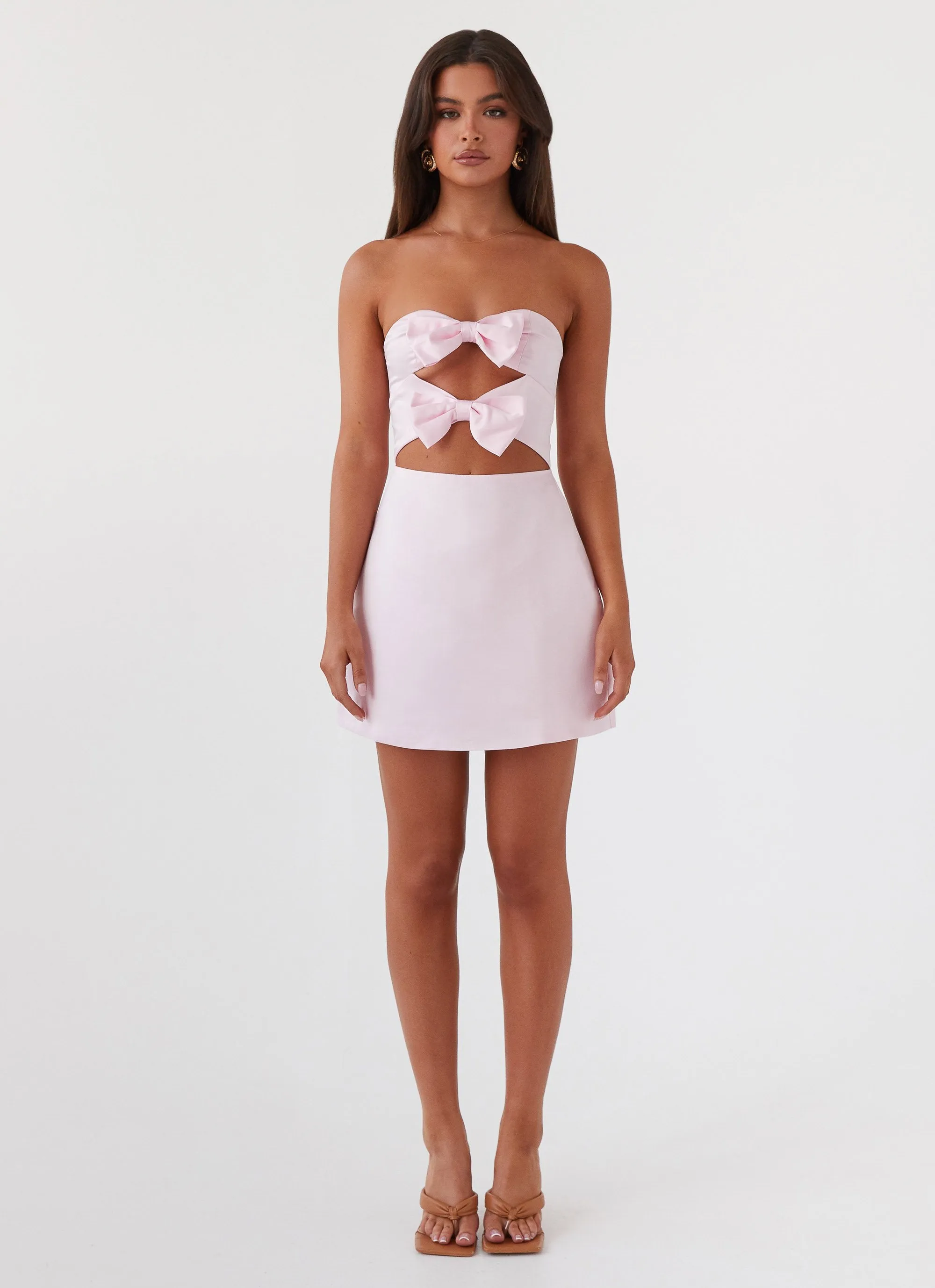 Girl Crush Bow Mini Dress - Pink sold by Peppermayo product image thumbnail 2