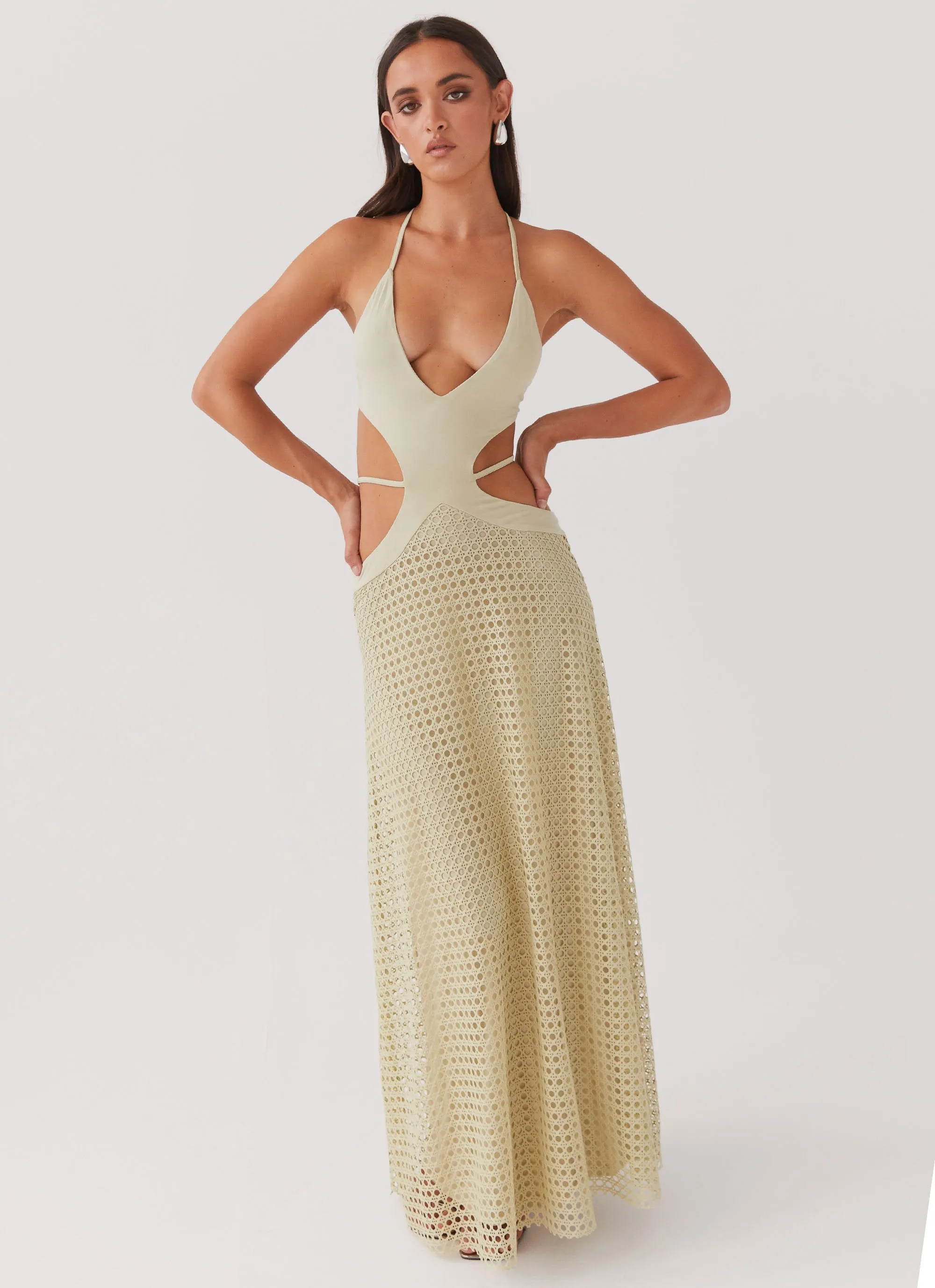 Enchanted Melodies Maxi Dress - Sage sold by Peppermayo