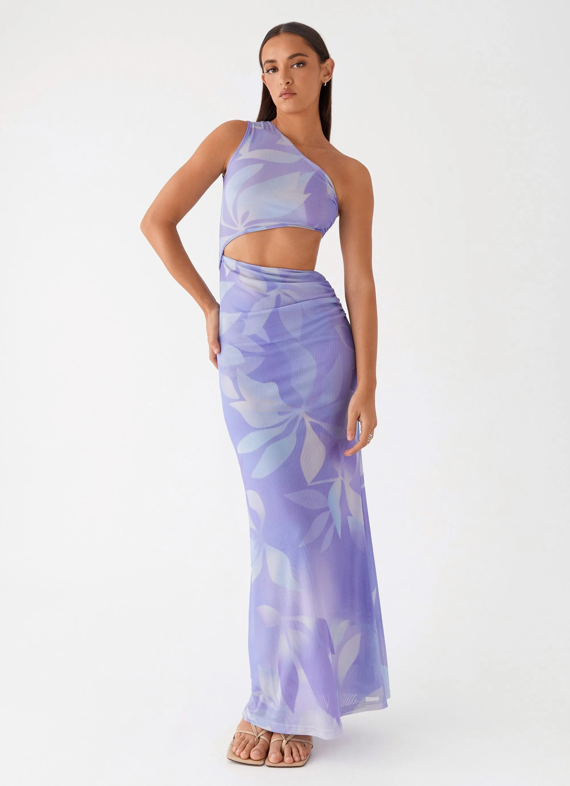 Shadows In The Sun Mesh Maxi Dress - Purple Rain sold by Peppermayo product image thumbnail 5