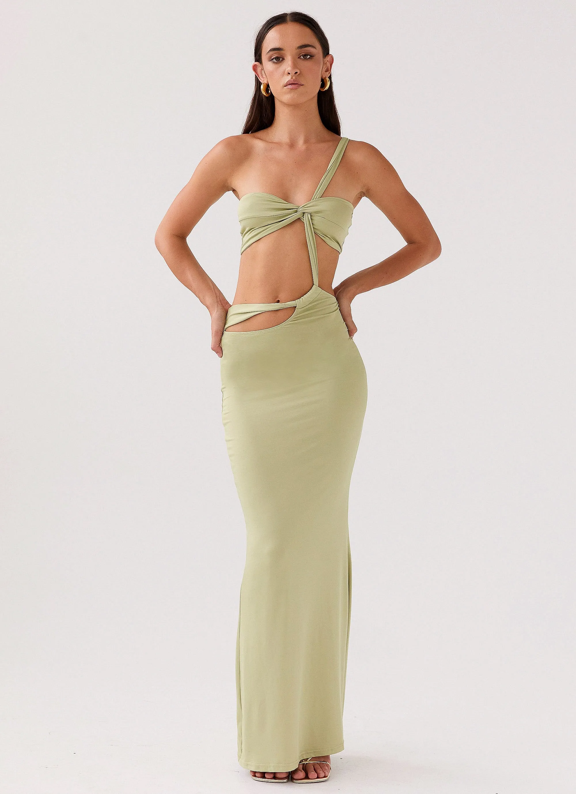 Sycamore Twist Maxi Dress - Fern sold by Peppermayo product image thumbnail 2
