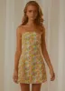 Champagne and Flowers Mini Dress - Blossom sold by Peppermayo