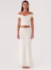 Trixie Twist Off Shoulder Top - Ivory sold by Peppermayo