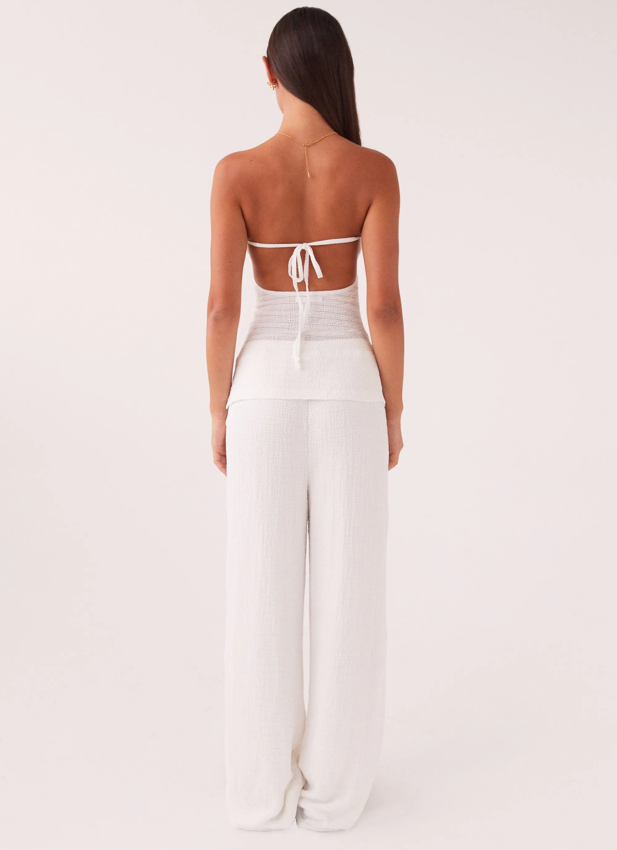 Jadey Waffle Pants - White sold by Peppermayo product image thumbnail 4