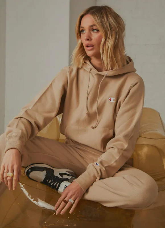 Reverse Weave Boyfriend C Hoodie - Country Walnut sold by Peppermayo