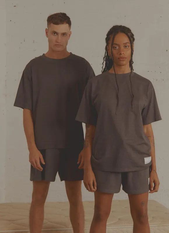 The Essential Tee - Faded Black sold by Peppermayo