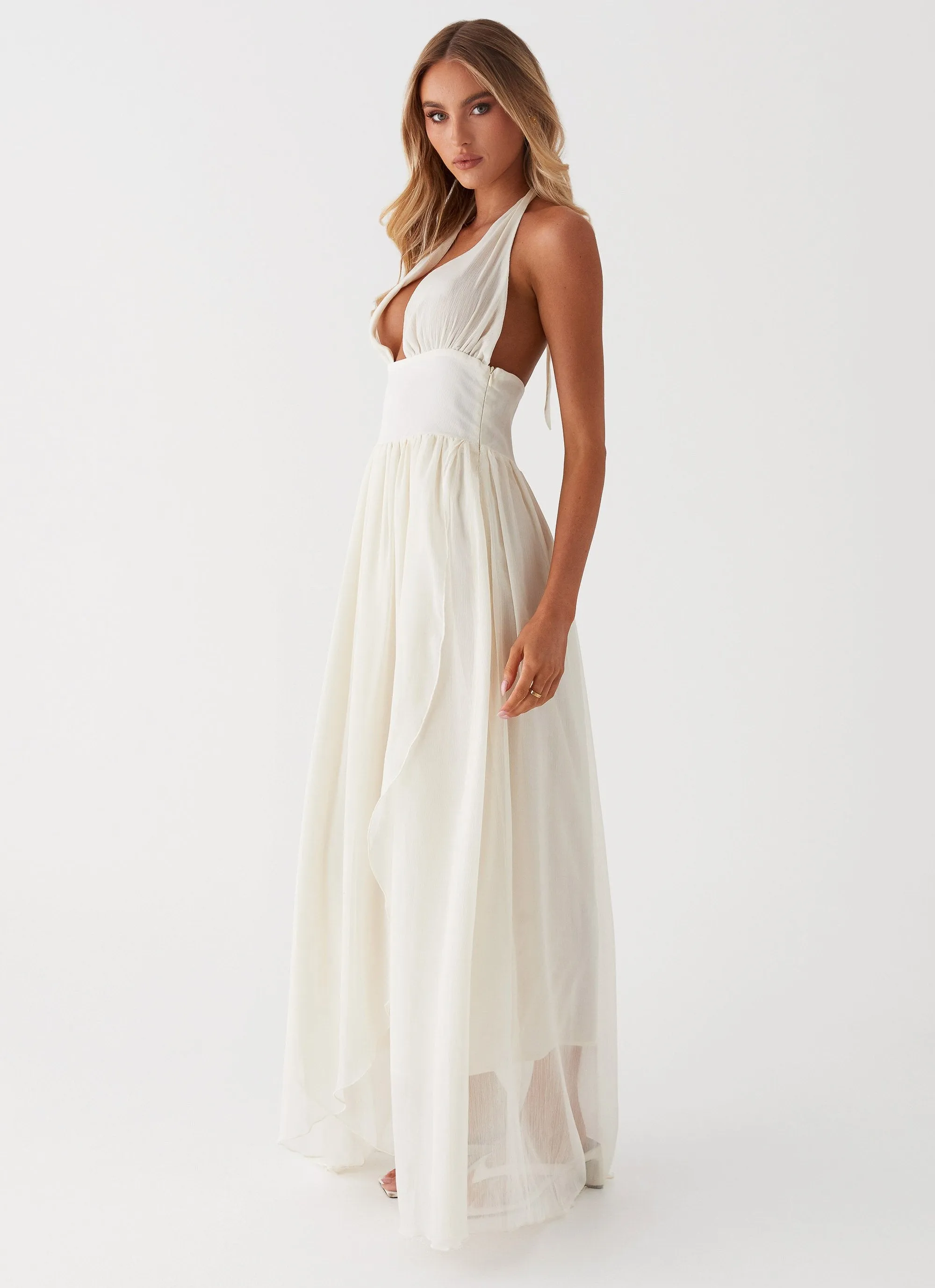 Somewhere New Maxi Dress - Ivory sold by Peppermayo product image thumbnail 3