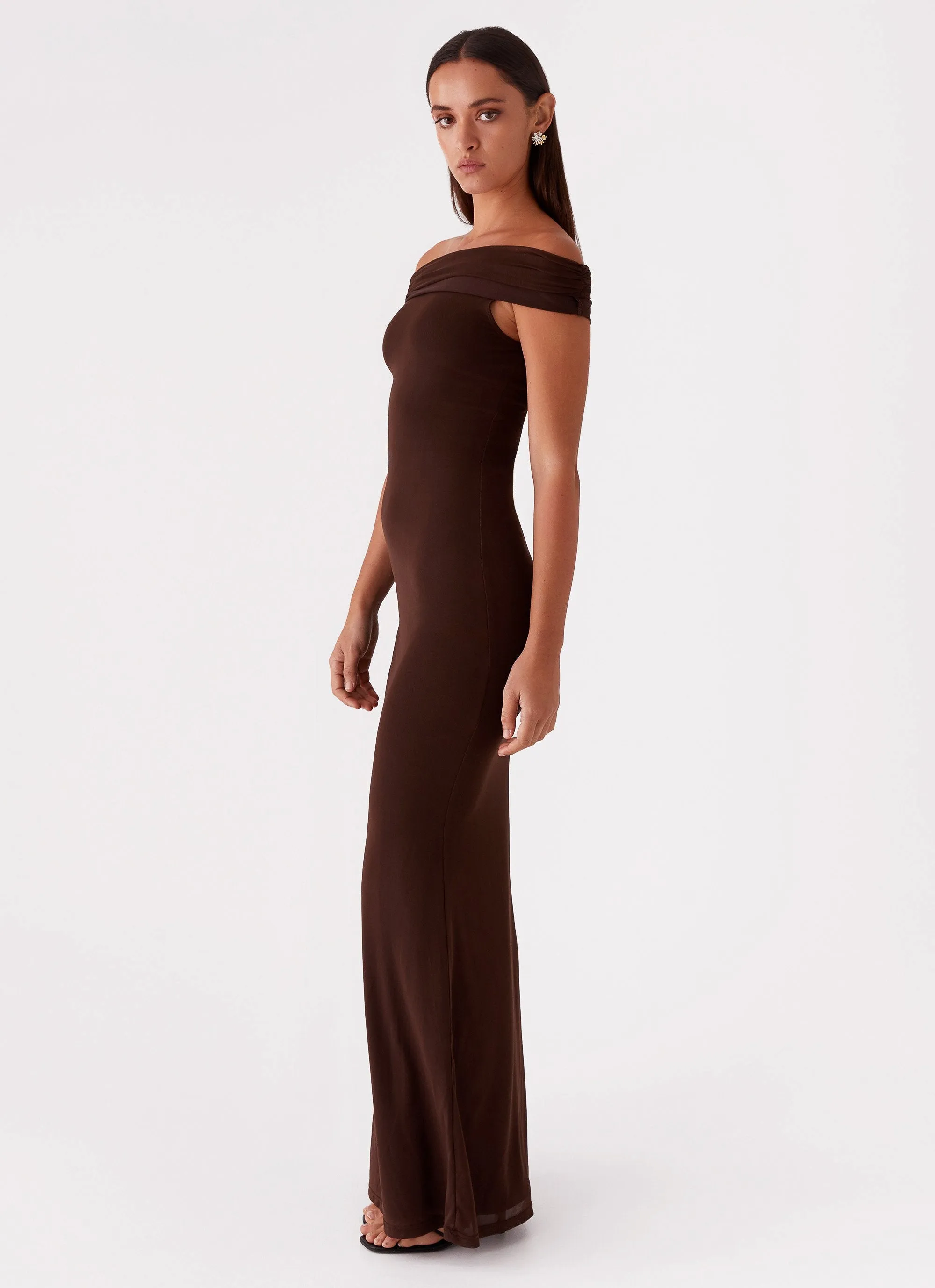Marilyn Maxi Dress - Chocolate sold by Peppermayo product image thumbnail 3