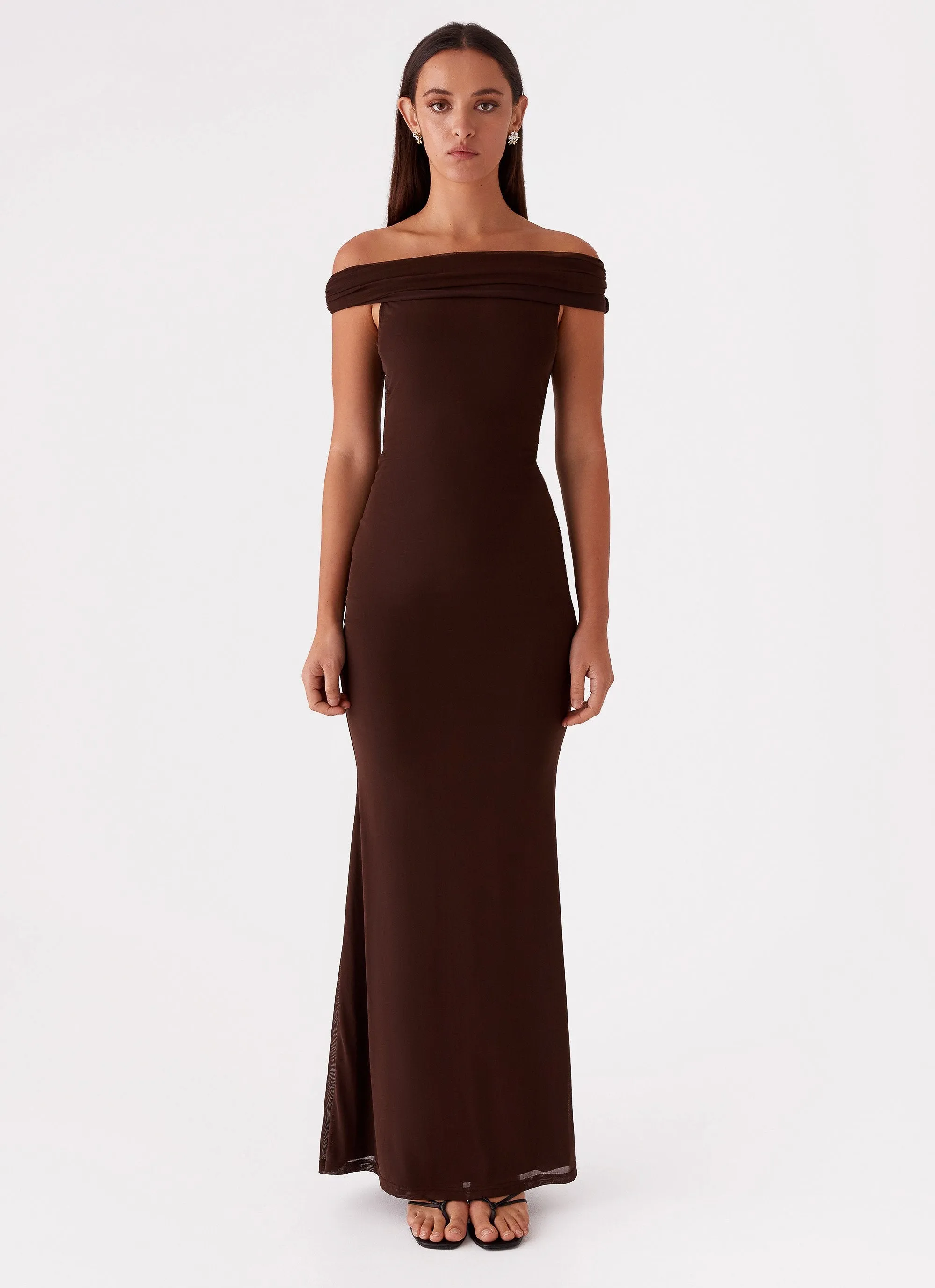 Marilyn Maxi Dress - Chocolate sold by Peppermayo product image thumbnail 2