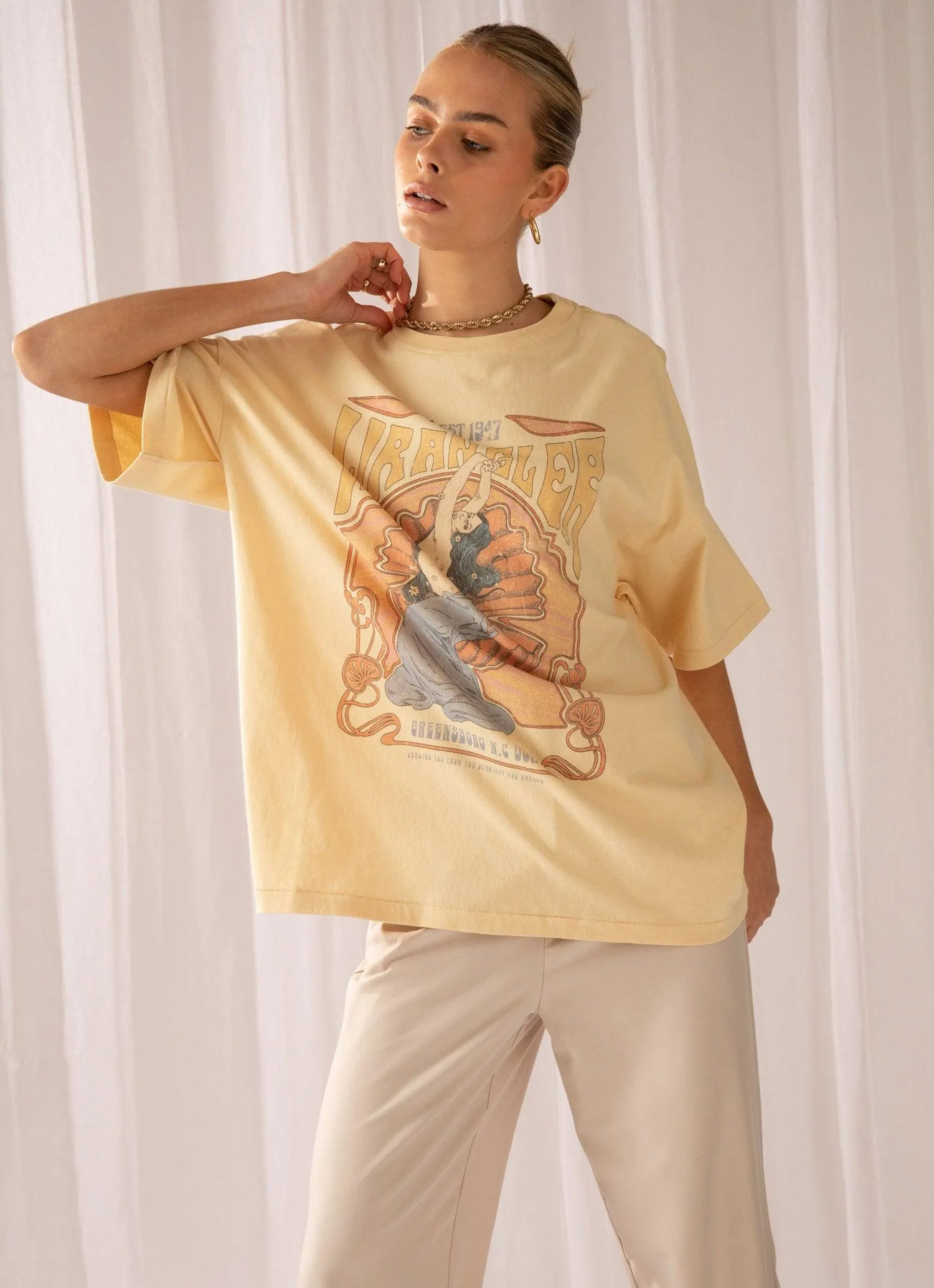 Shell Siren Tee - Sunlight sold by Peppermayo