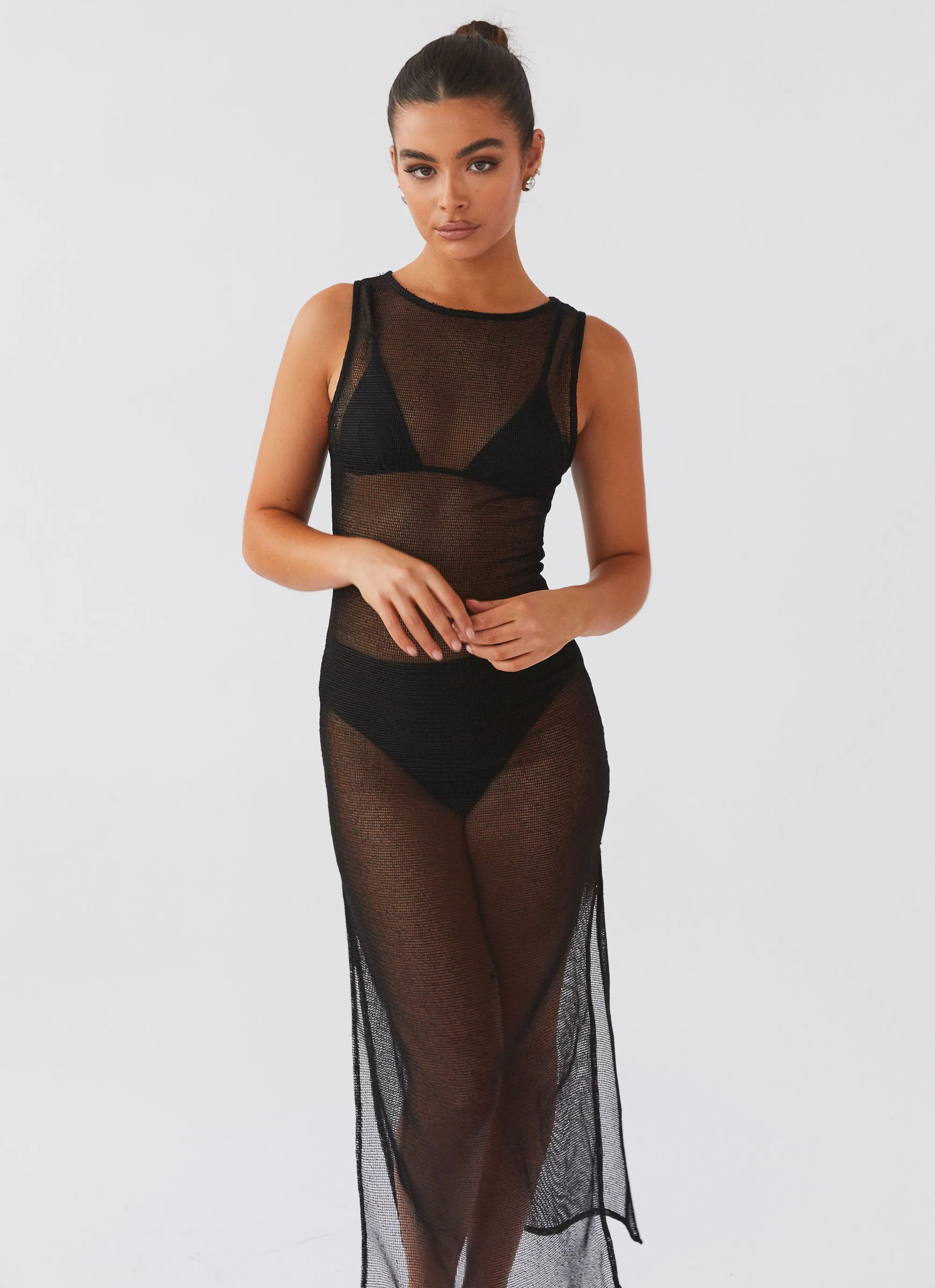 Caught Up Maxi Dress - Black sold by Peppermayo product image thumbnail 5