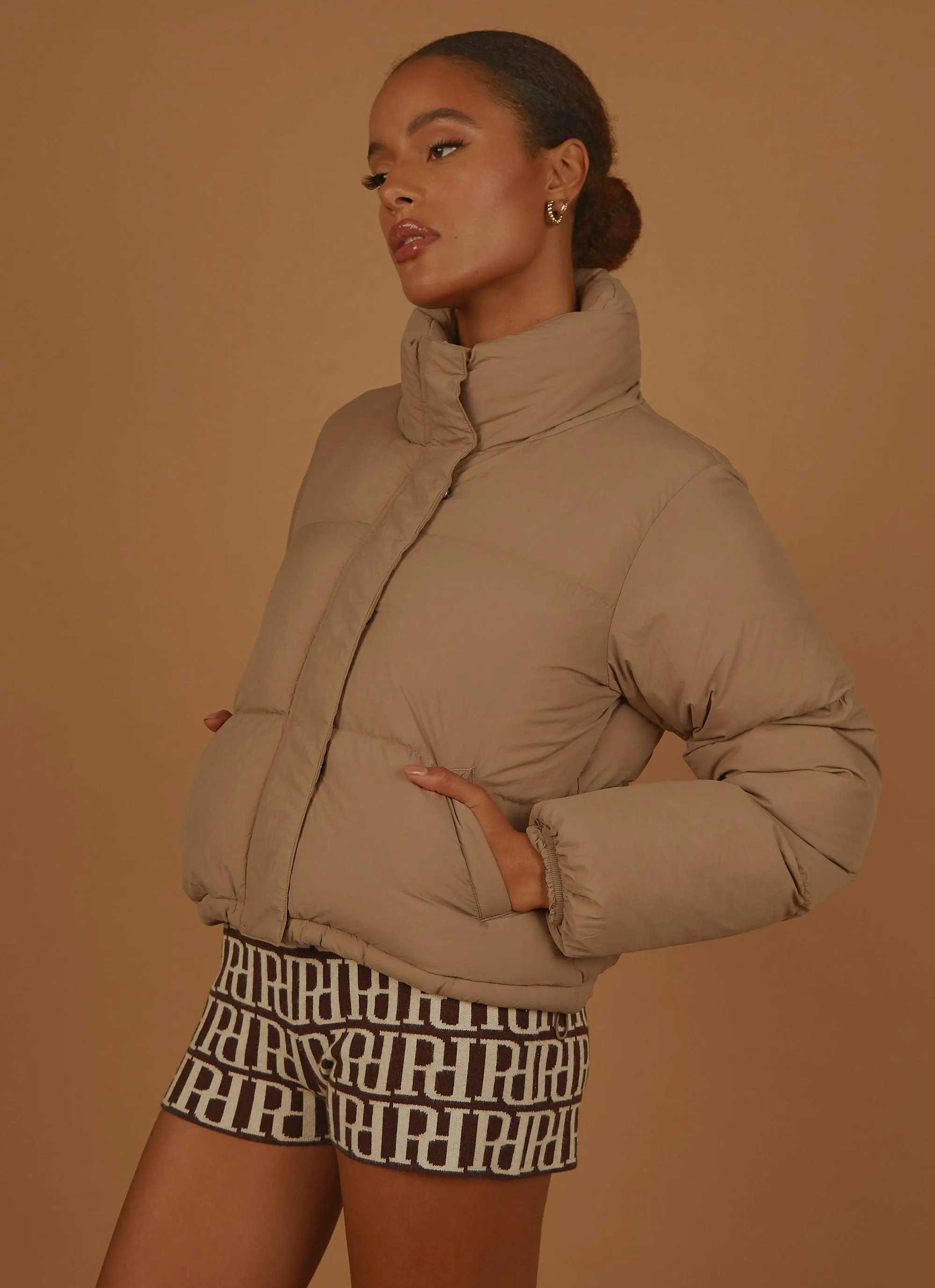 Topher Puffer Jacket - Carob sold by Peppermayo product image thumbnail 5