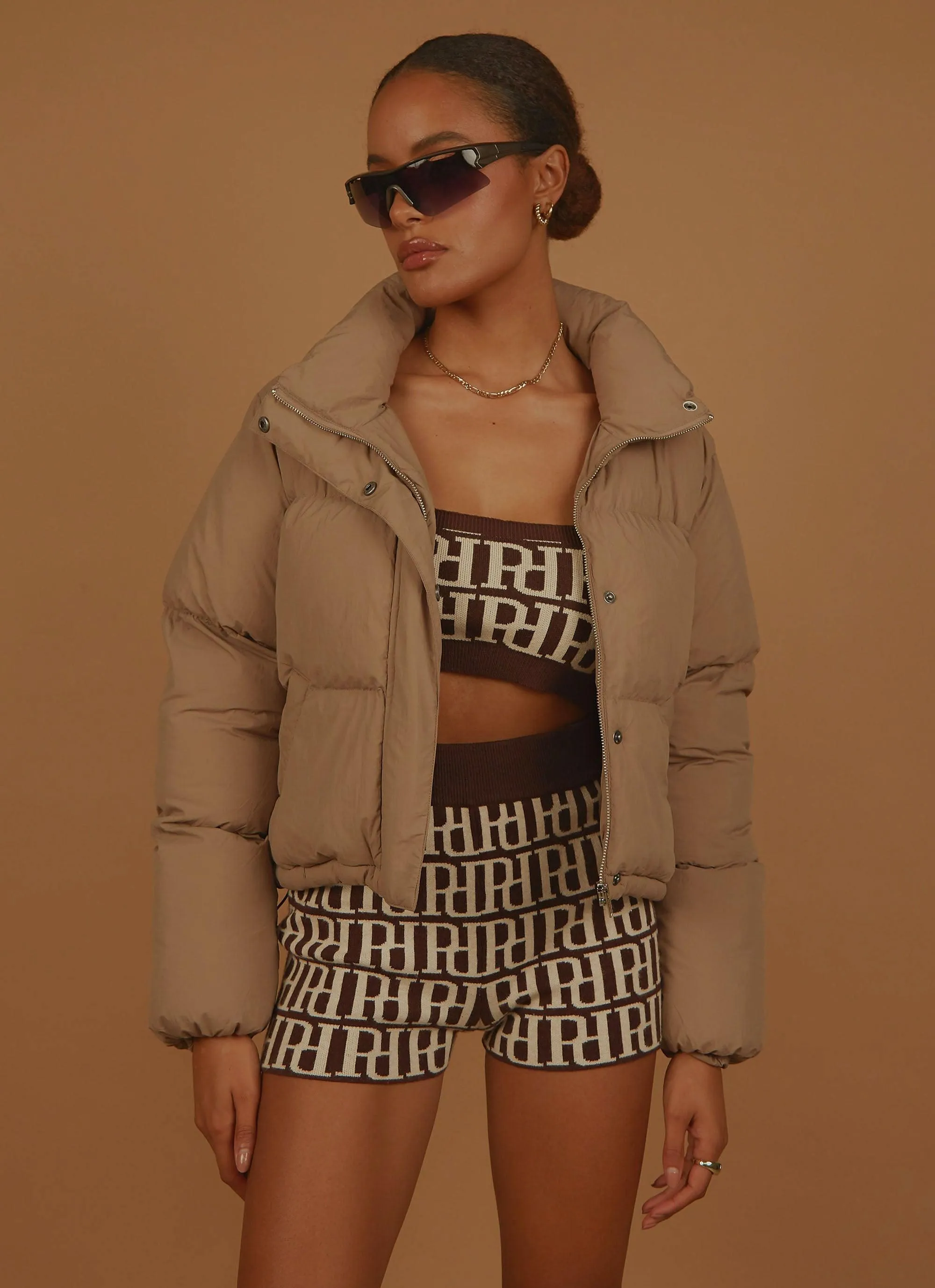 Topher Puffer Jacket - Carob sold by Peppermayo product image thumbnail 3