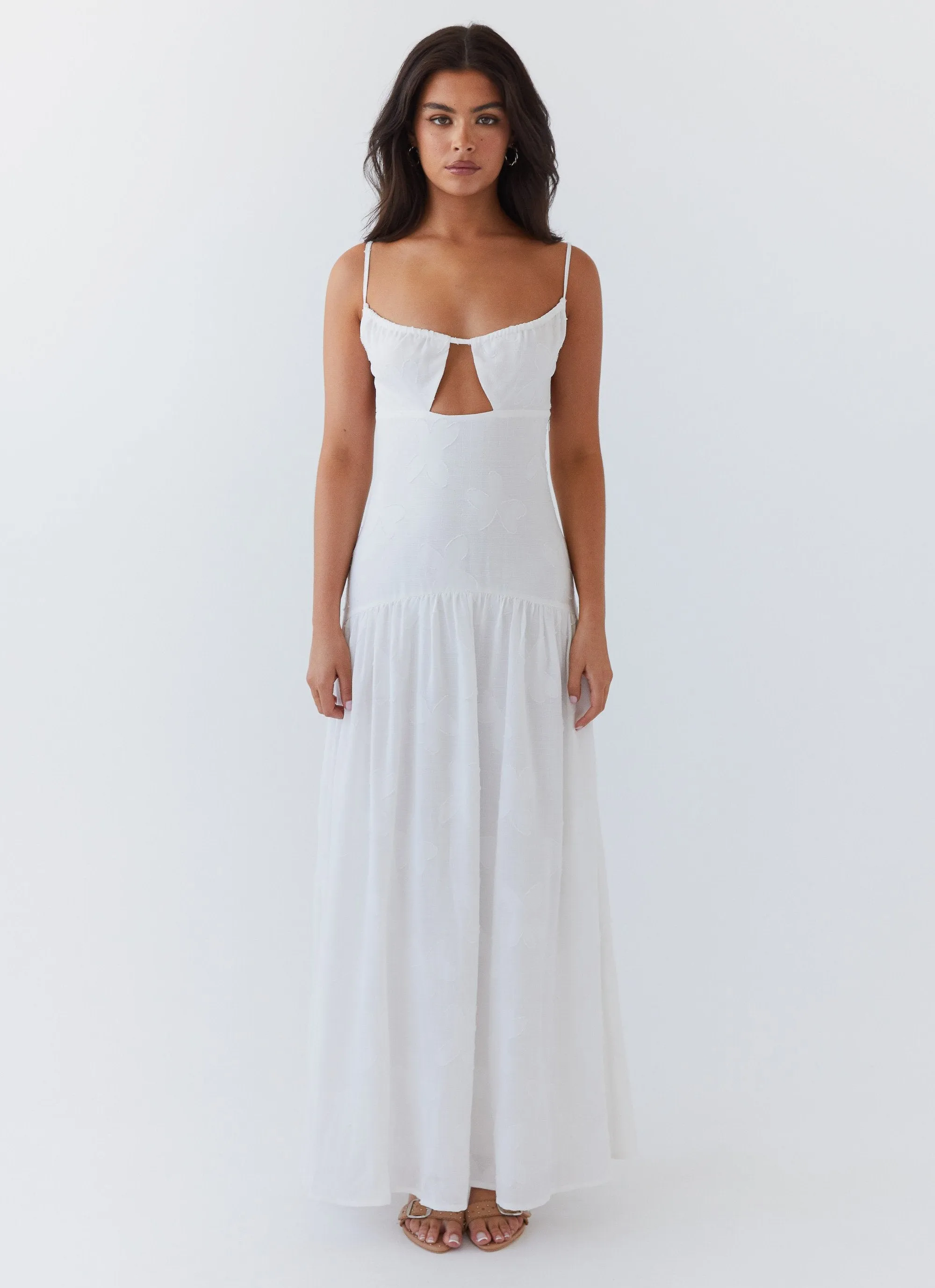 Myra Maxi Dress - White sold by Peppermayo