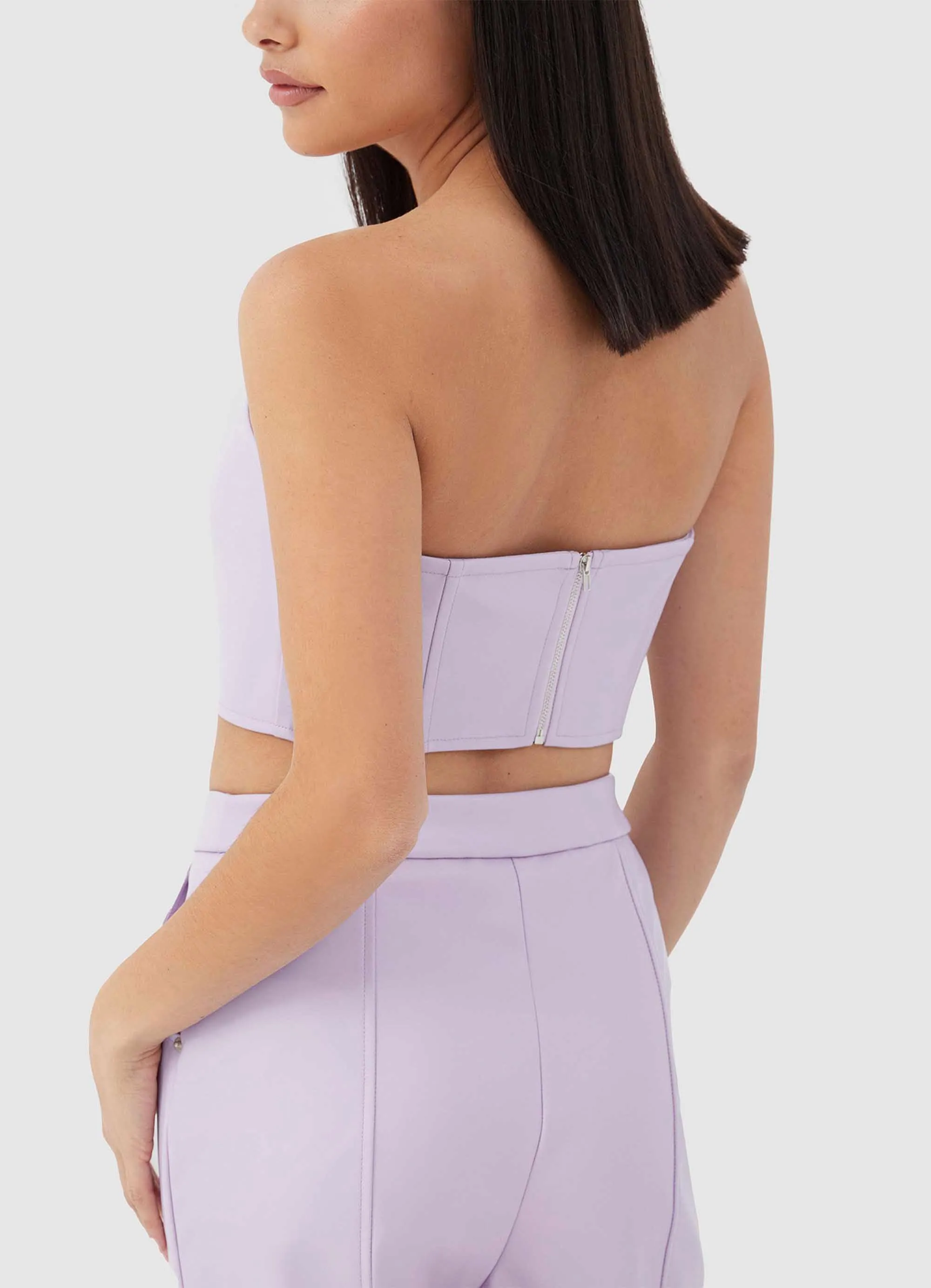 Tropez Leather Top - Lilac sold by Peppermayo product image thumbnail 4