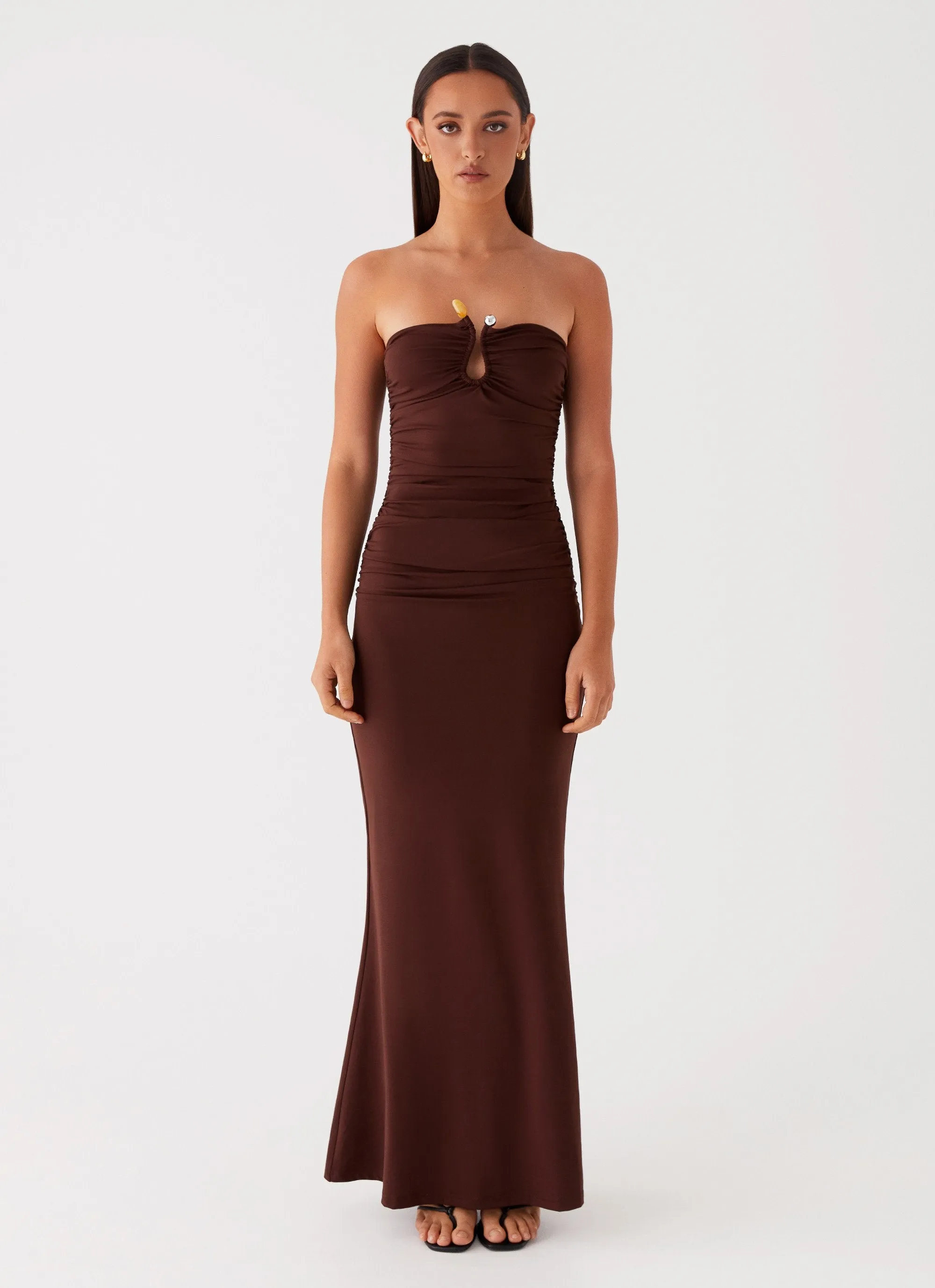 Rudy Maxi Dress - Brown sold by Peppermayo product image thumbnail 2