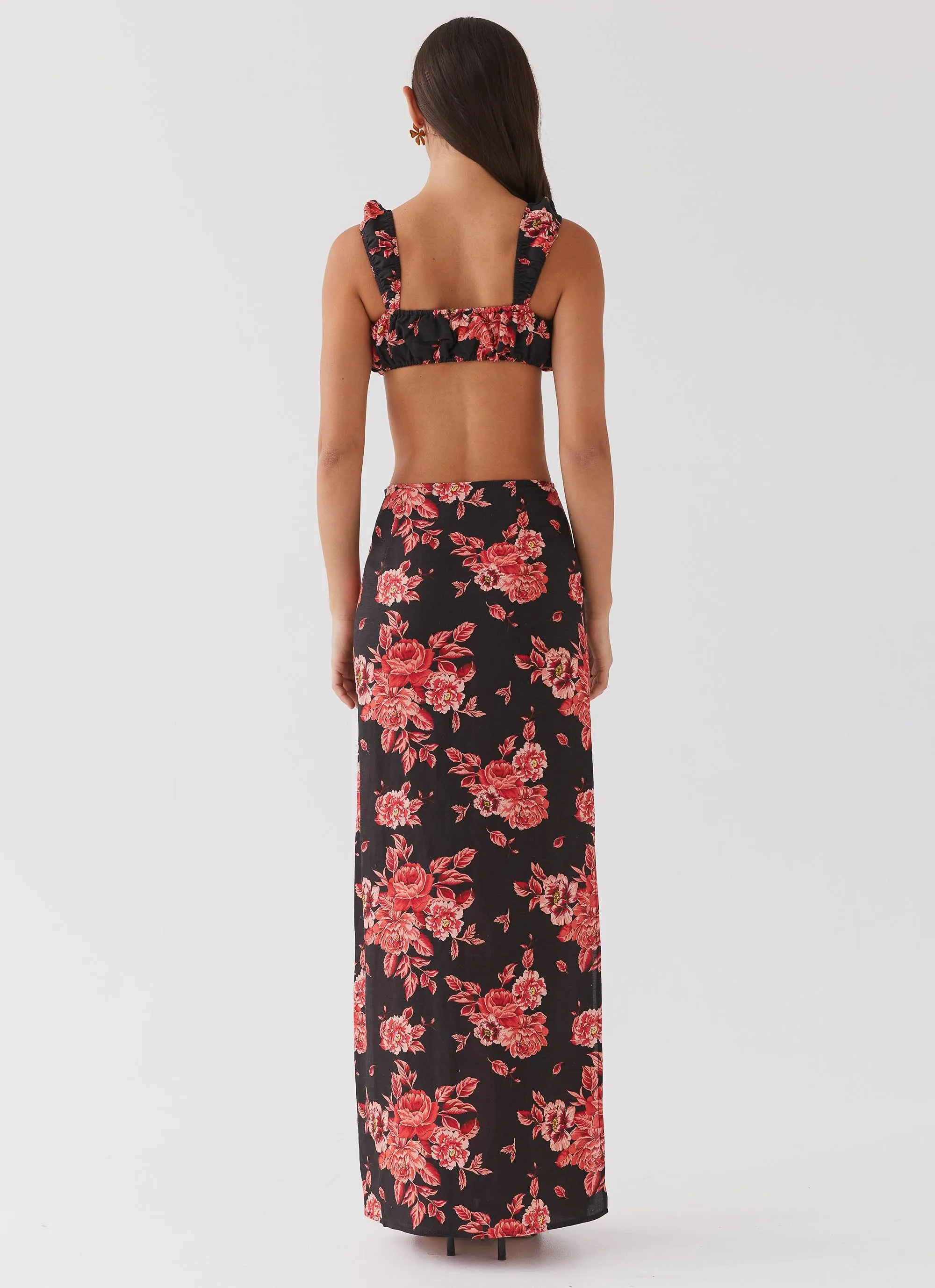 Valencia Villa Maxi Skirt - Midnight Rosa sold by Peppermayo product image thumbnail 5